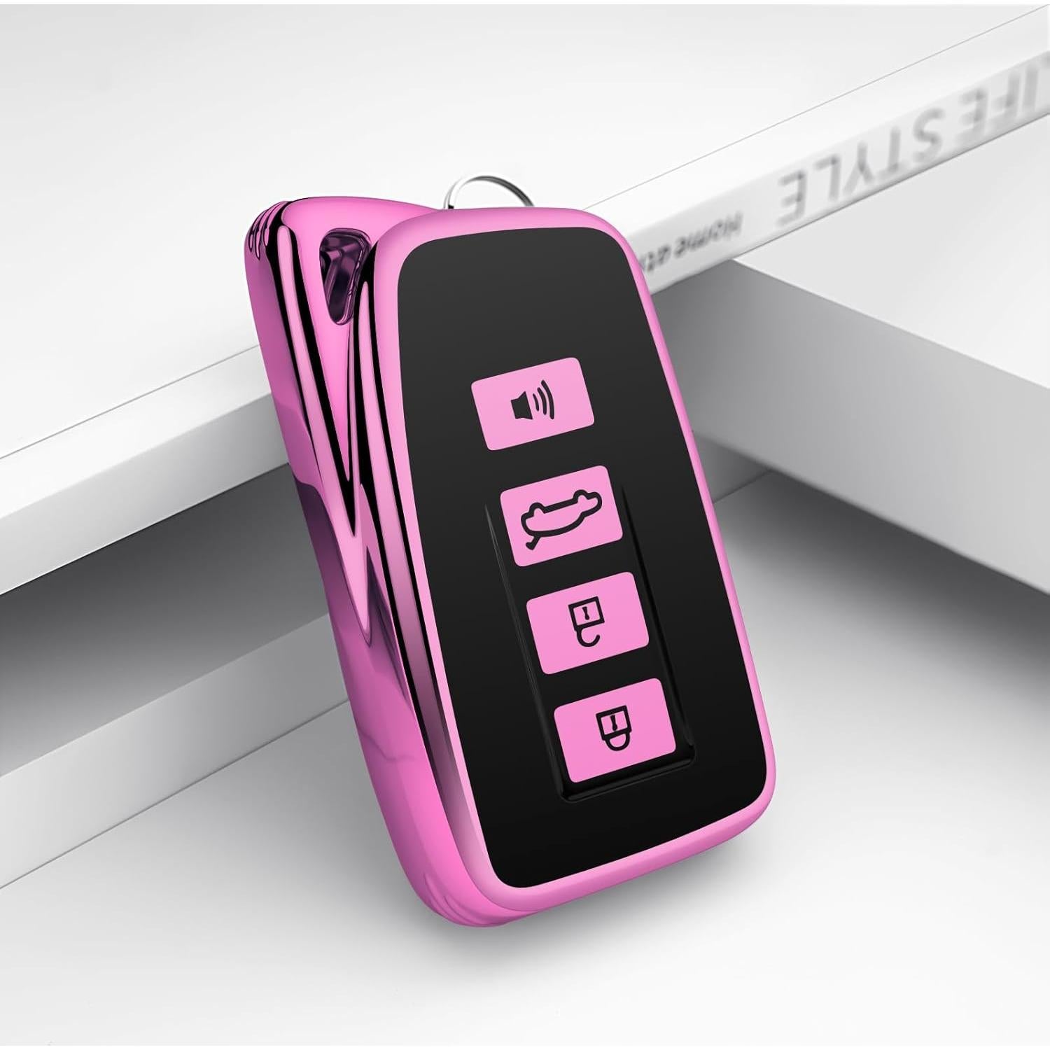 Funda de Llave Lexus 2019-2022 Tengare Protección TPU Púrpura