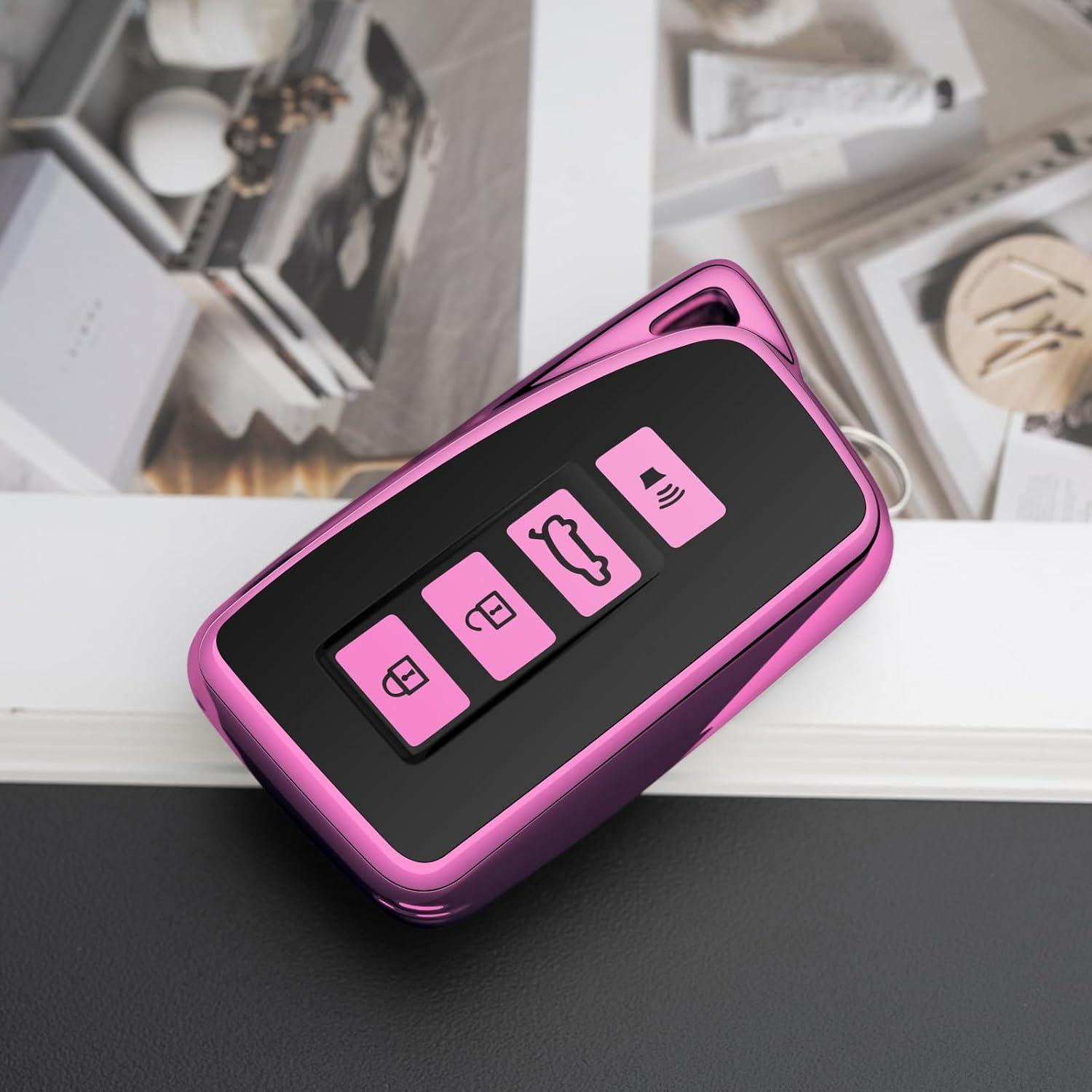 Funda de Llave Lexus 2019-2022 Tengare Protección TPU Púrpura