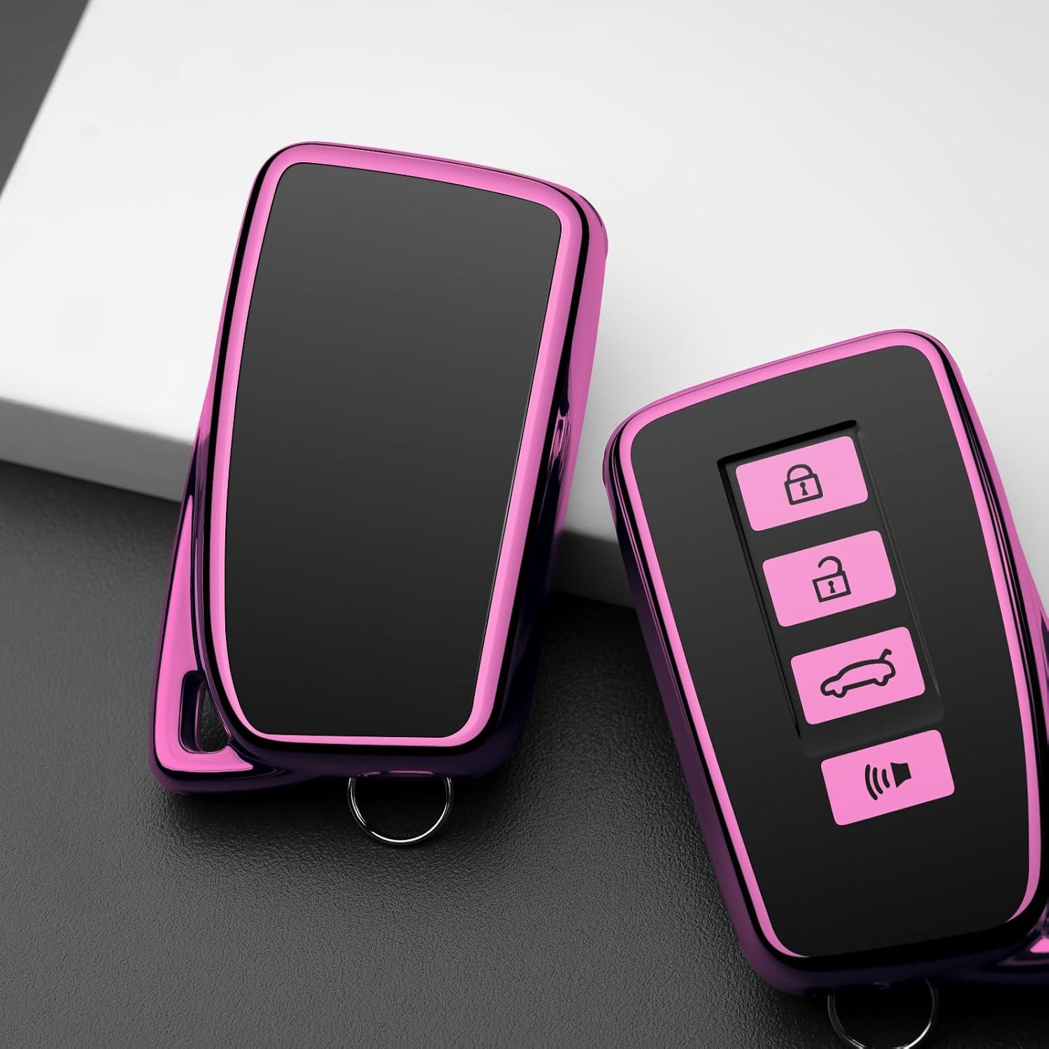 Funda de Llave Lexus 2019-2022 Tengare Protección TPU Púrpura