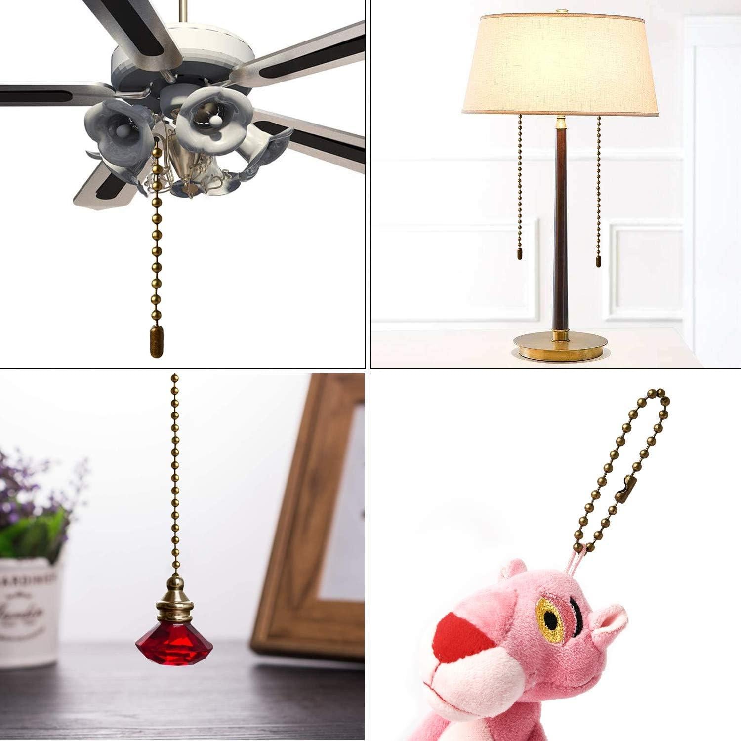 Cadena de Extensión para Ventilador YeeBeny 5m Bronce 25 Conectores