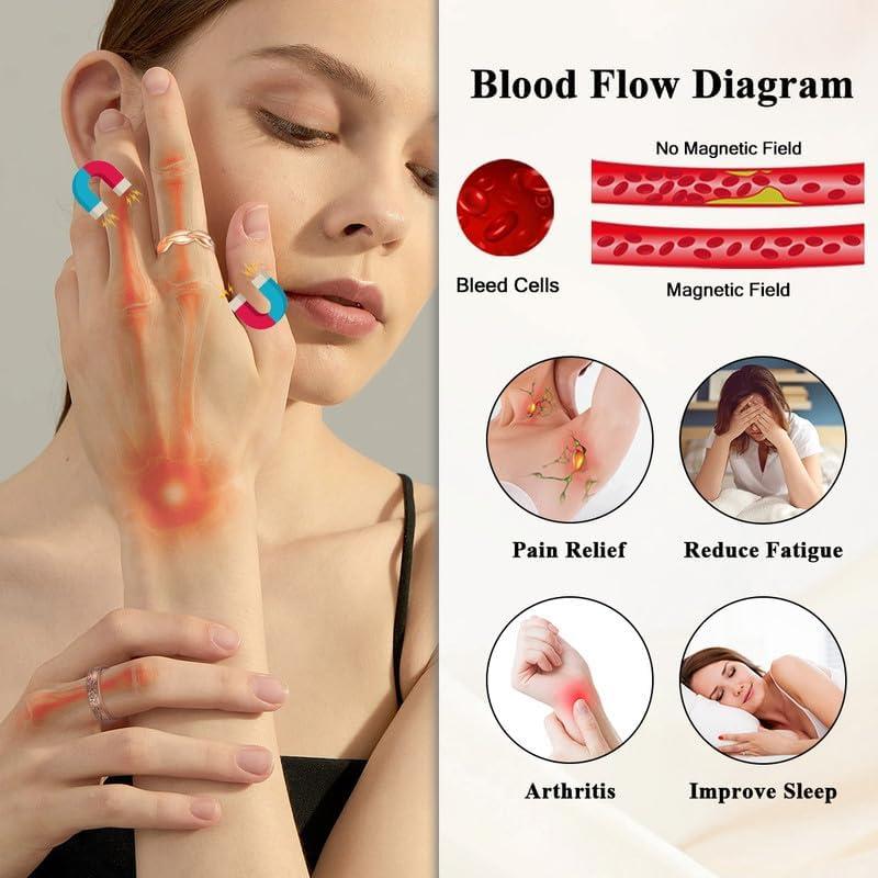 Anillos de Cobre Puro Cigmag para Mujeres Ajustables 2 Pcs