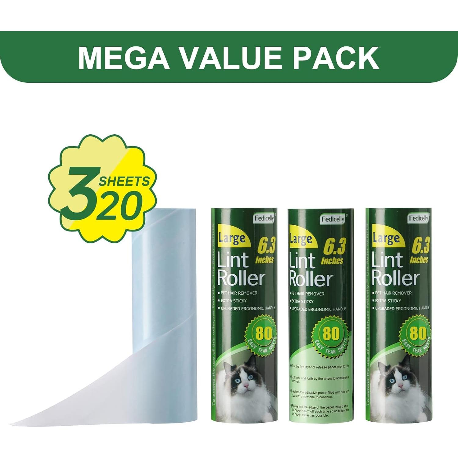 Recargas Adhesivas Rodillos Pelusa Fedicelly 4x80 Hojas