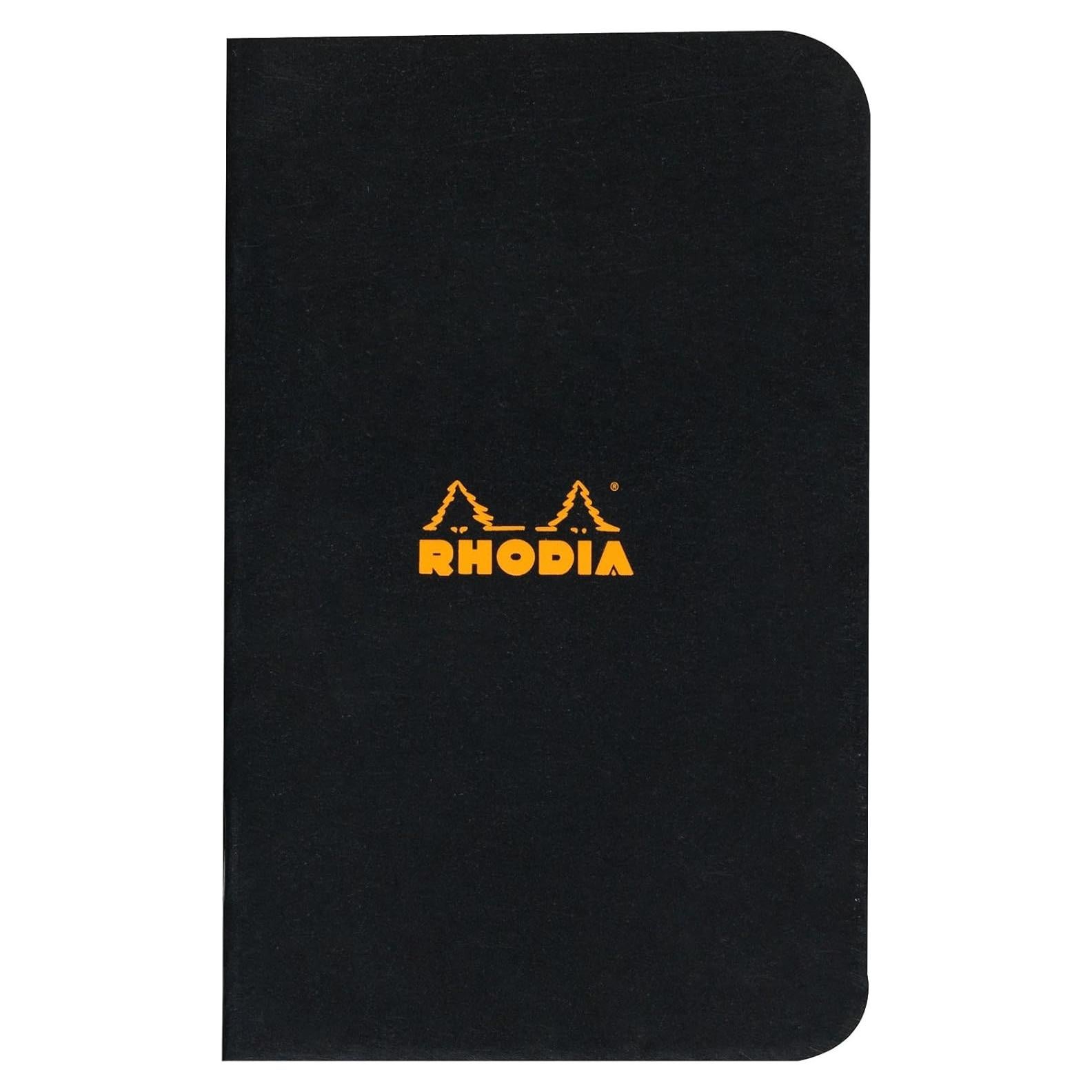 Cuaderno Rhodia Slim Cuadriculado 48 Hojas 15.24 x 10.16 cm Negro