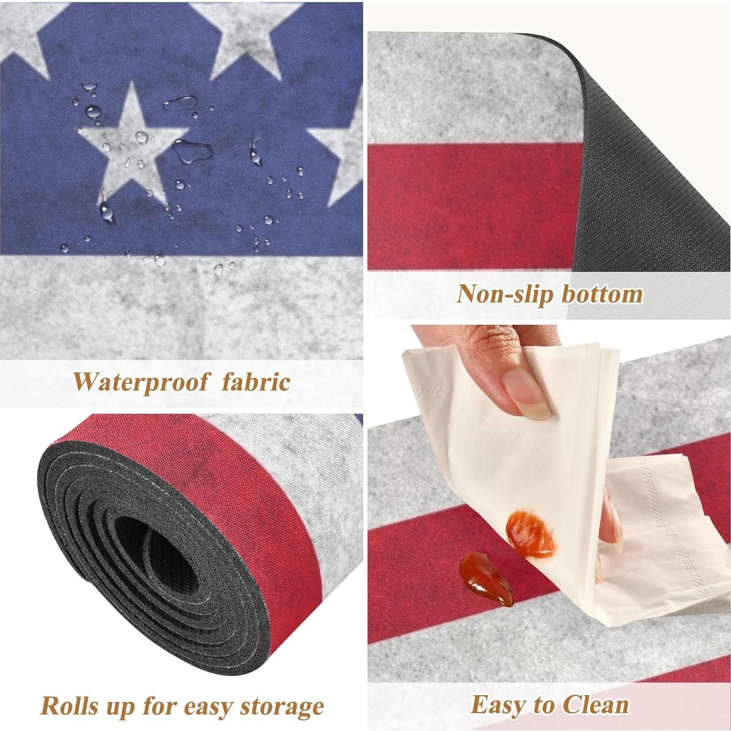 Camino de mesa 2 en 1 ElliTarr bandera americana 99x30cm
