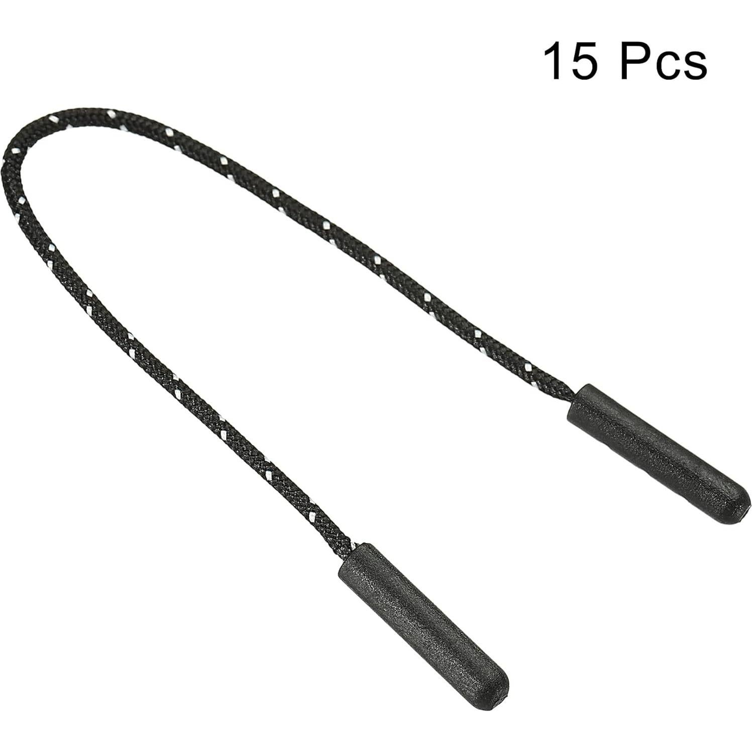 Extensores de Tiradores de Cremallera PATIKIL 15 Unidades Negro