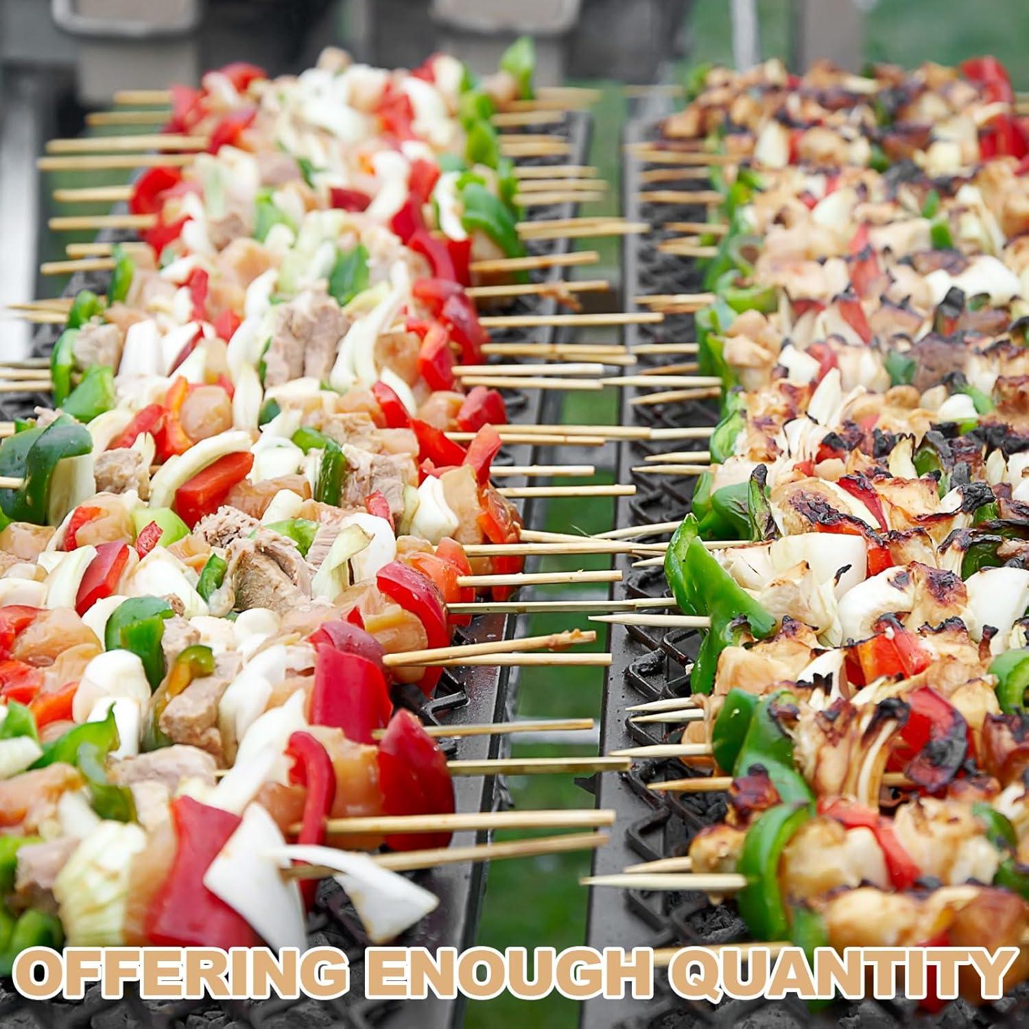 Palitos de Bambú para Asar Malvaviscos Suclain 1000 Pcs 30.48 cm