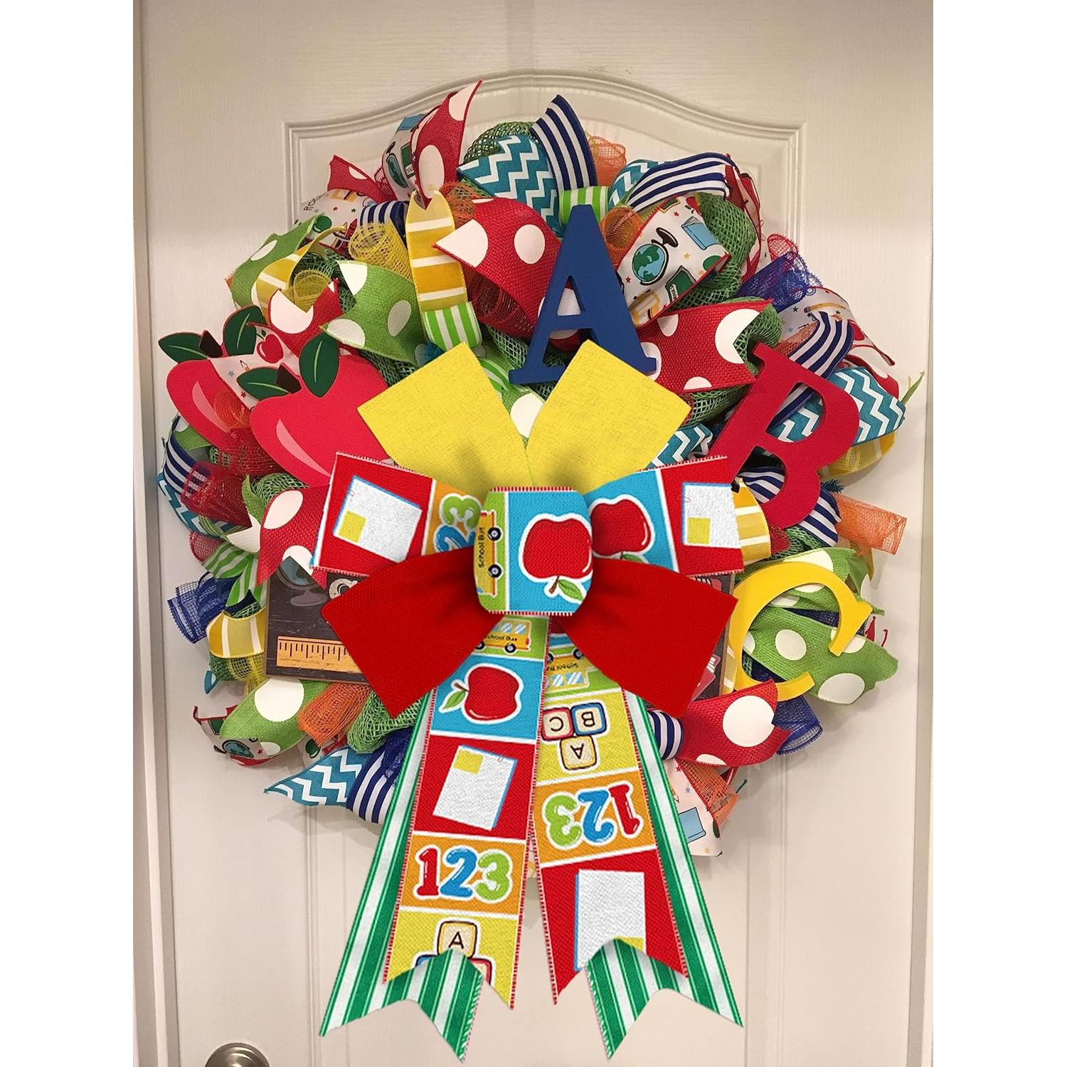 Lazos Decorativos de Regreso a Clases Threetols - 2 Pcs