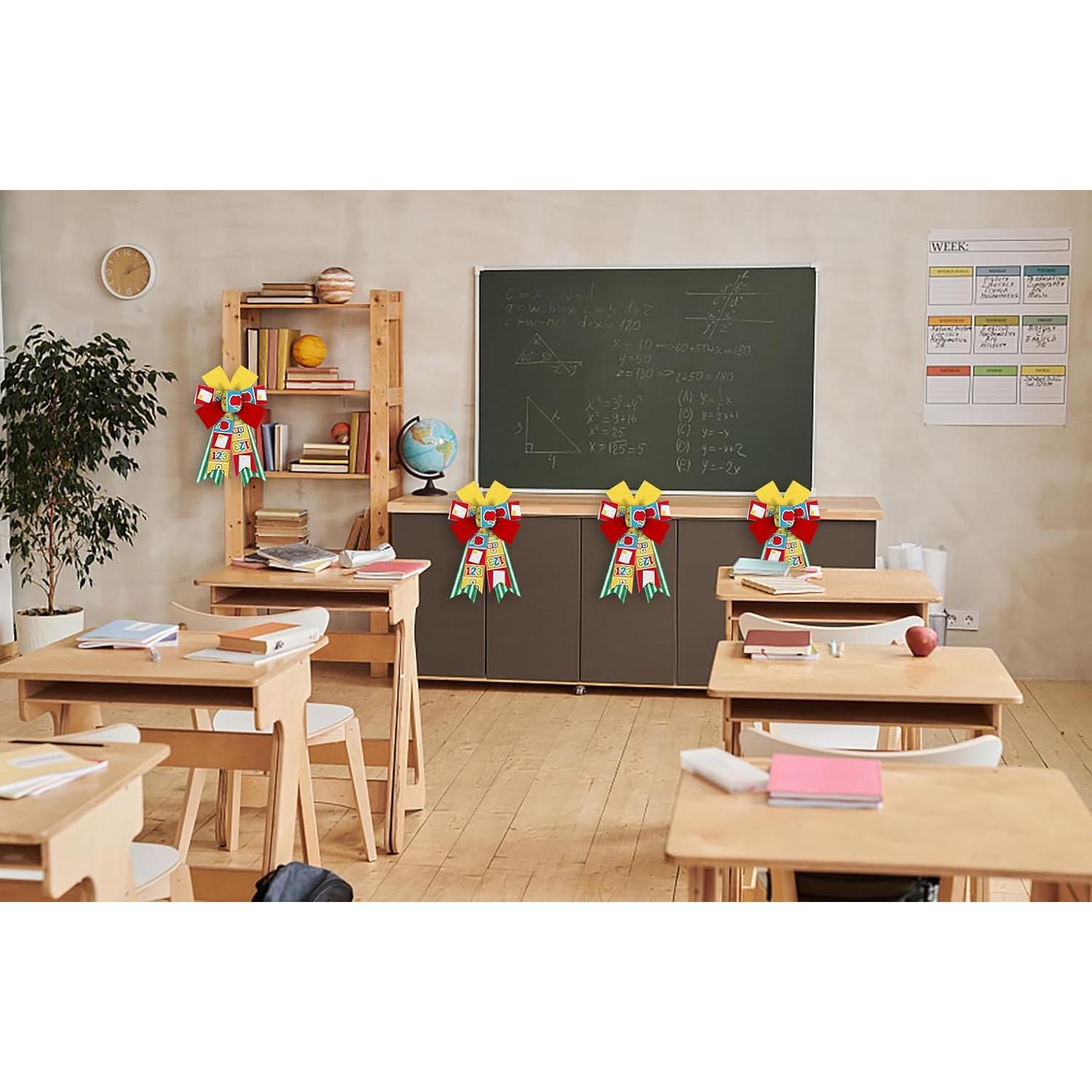 Lazos Decorativos de Regreso a Clases Threetols - 2 Pcs