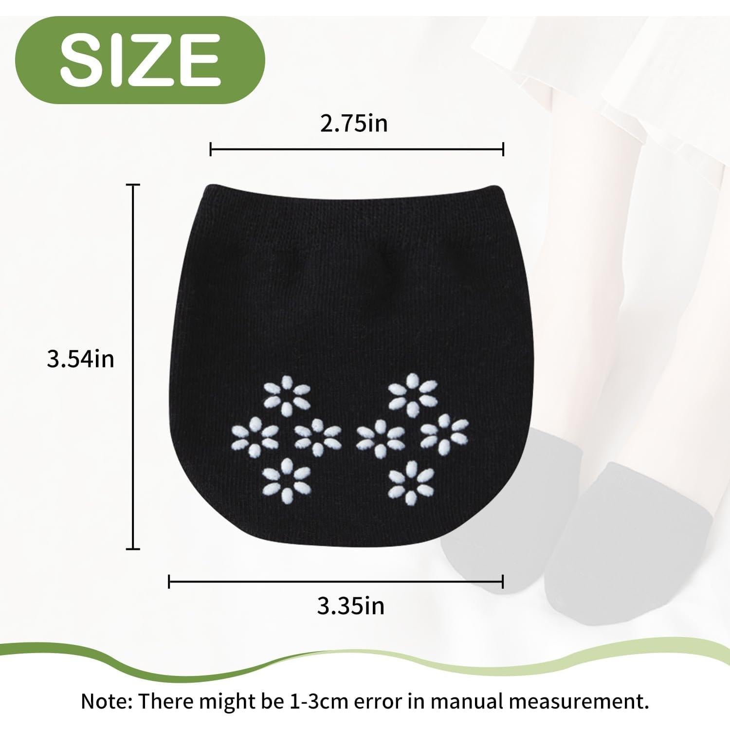 6 Pares de Calcetines Invisibles Liner para Mujeres Antideslizantes