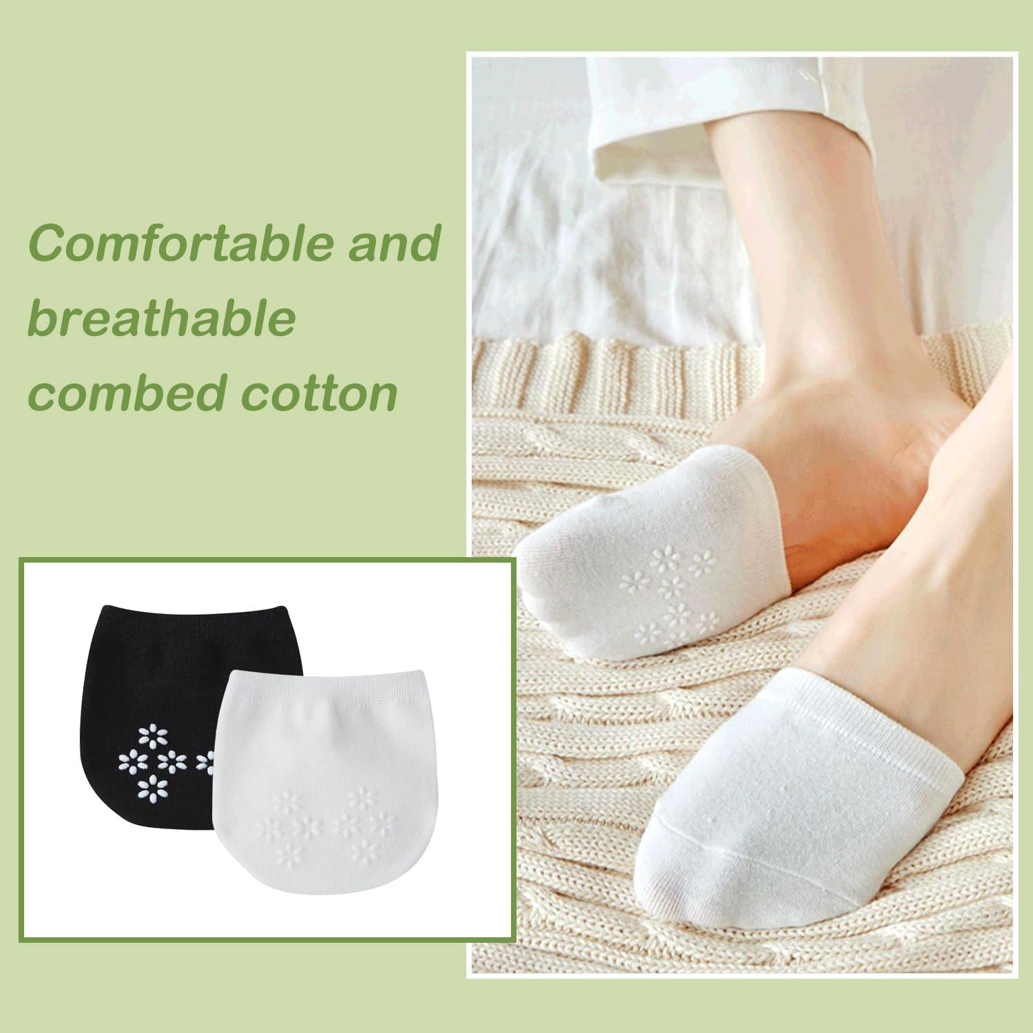 6 Pares de Calcetines Invisibles Liner para Mujeres Antideslizantes