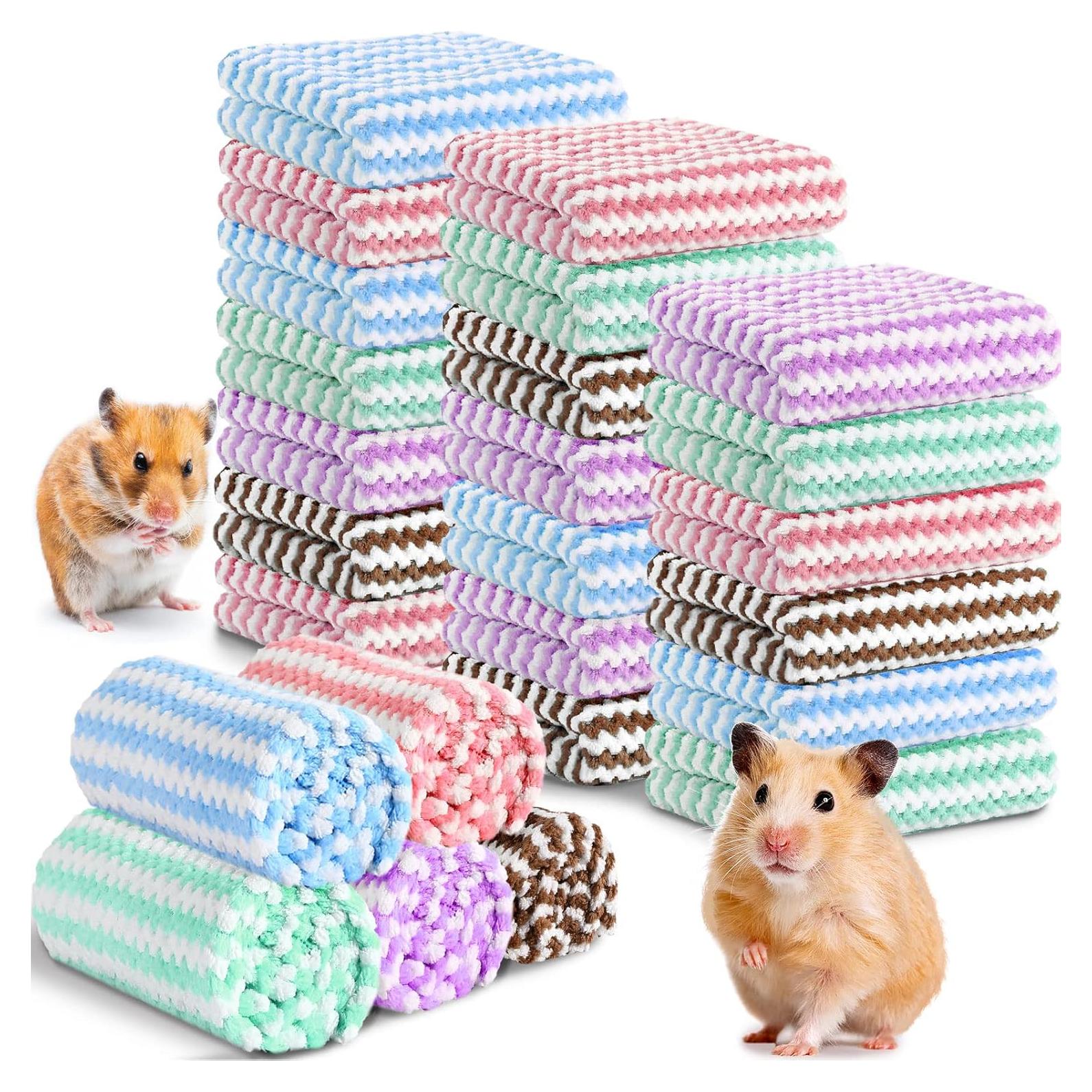 Moukeren 20 Piezas Mantas de Franela para Mascotas 30x30cm