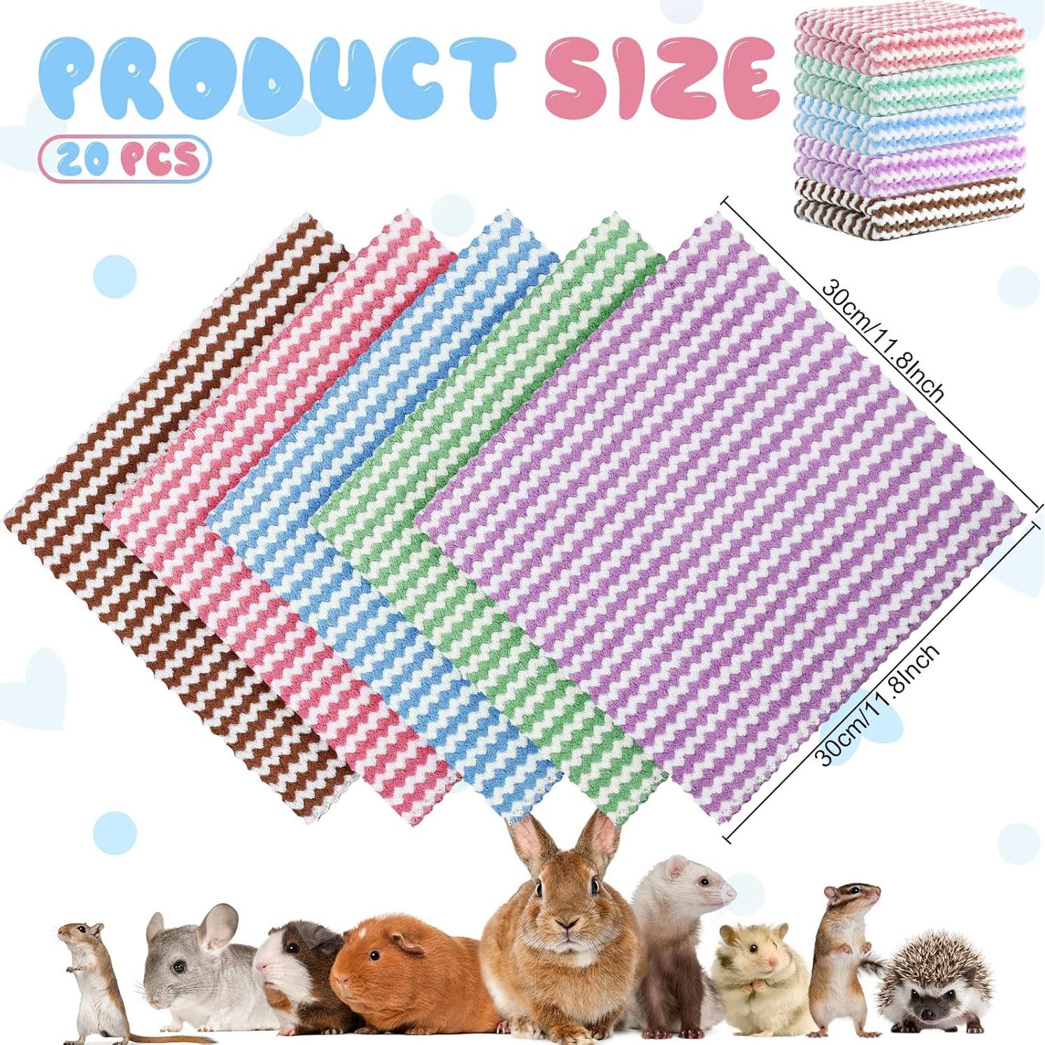 Moukeren 20 Piezas Mantas de Franela para Mascotas 30x30cm