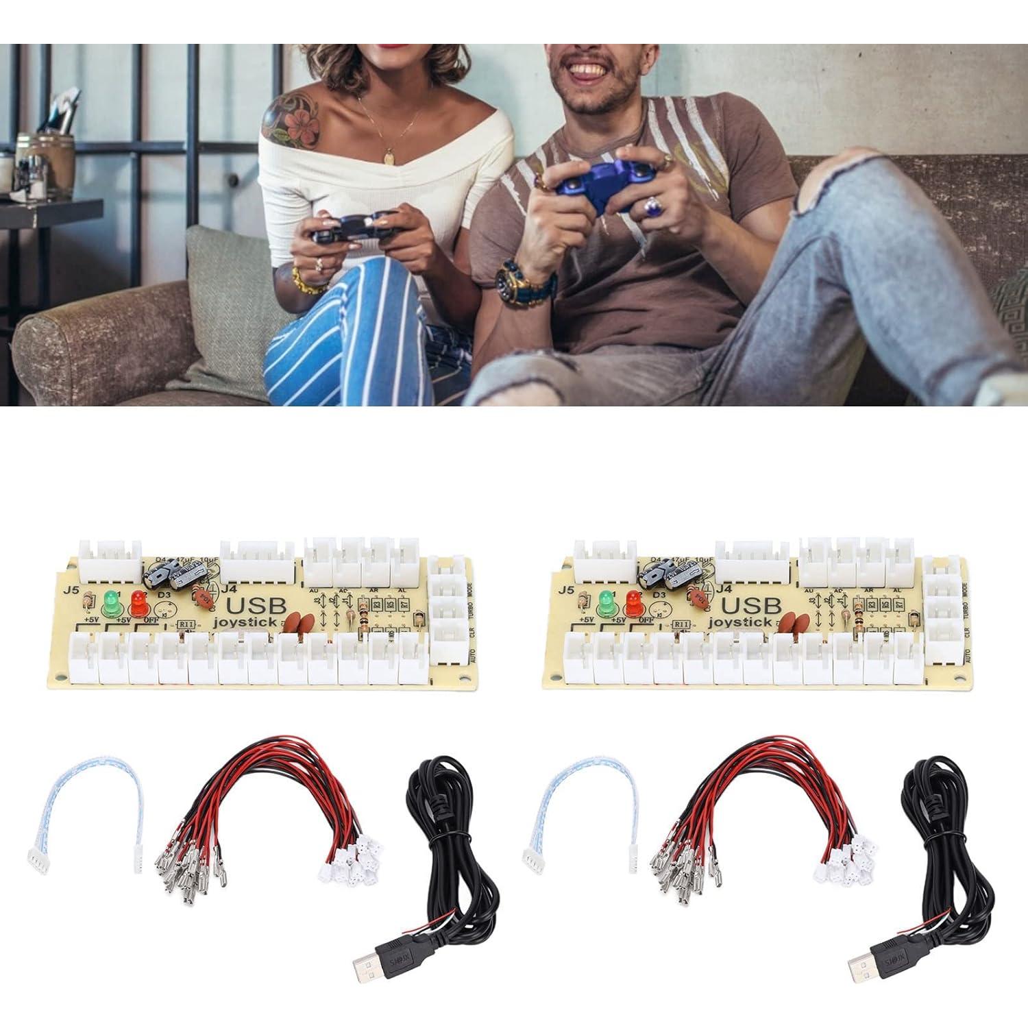 Controlador de Juego Codificador USB ASHATA QM070913 Doble