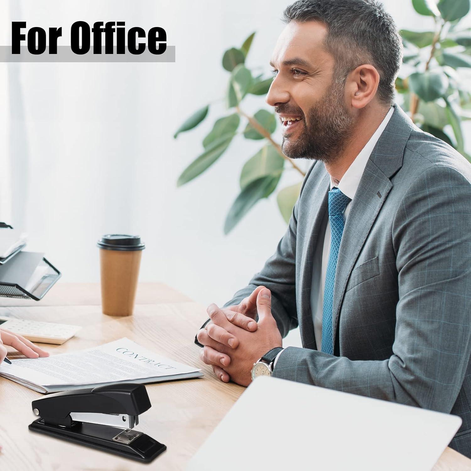 Yahenda 10 Grapadoras Compactas Metal Negro 20 Hojas 5000 Grapas