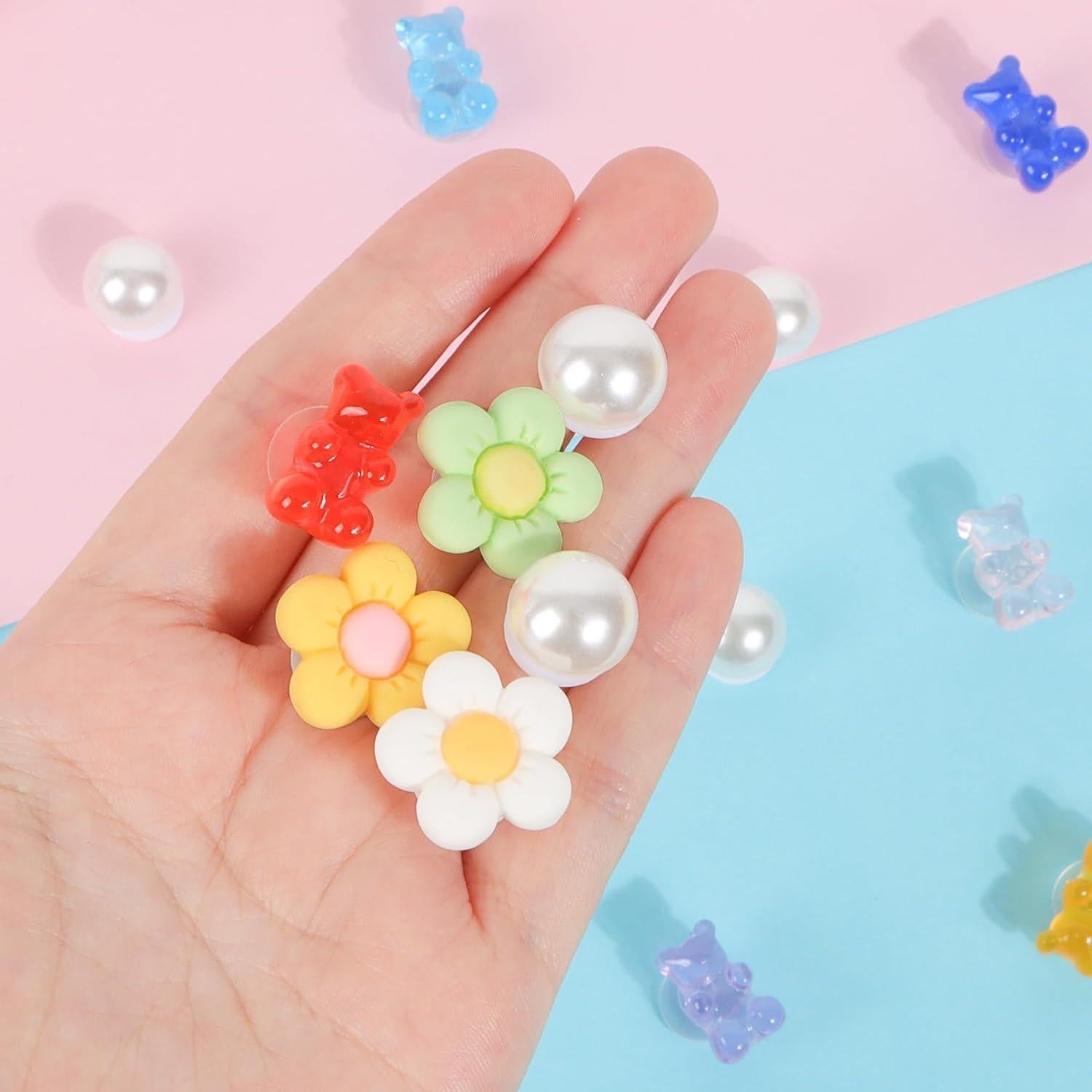 Encantos para Zapatos de Mujer WharFlag - 27 Piezas Coloridas