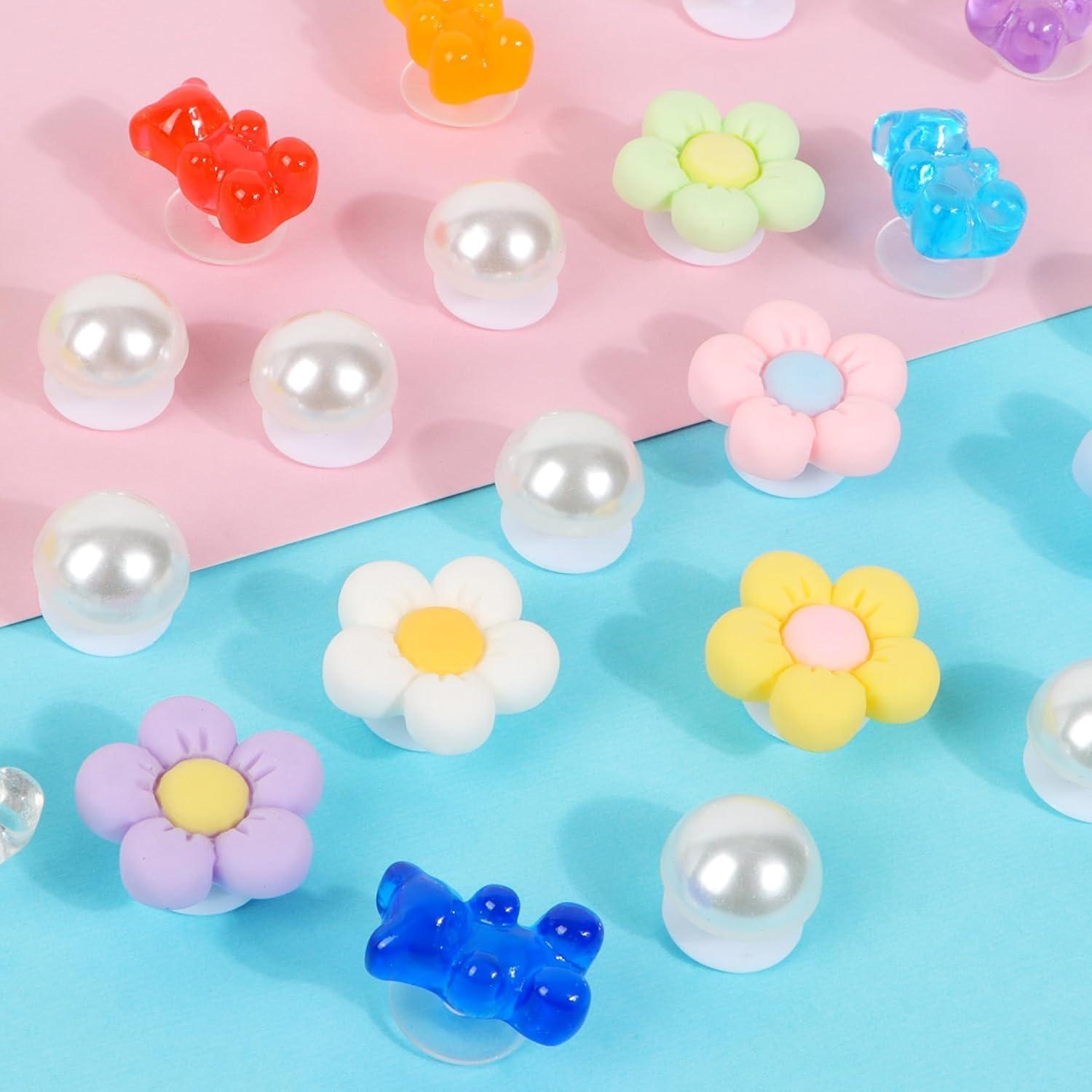 Encantos para Zapatos de Mujer WharFlag - 27 Piezas Coloridas