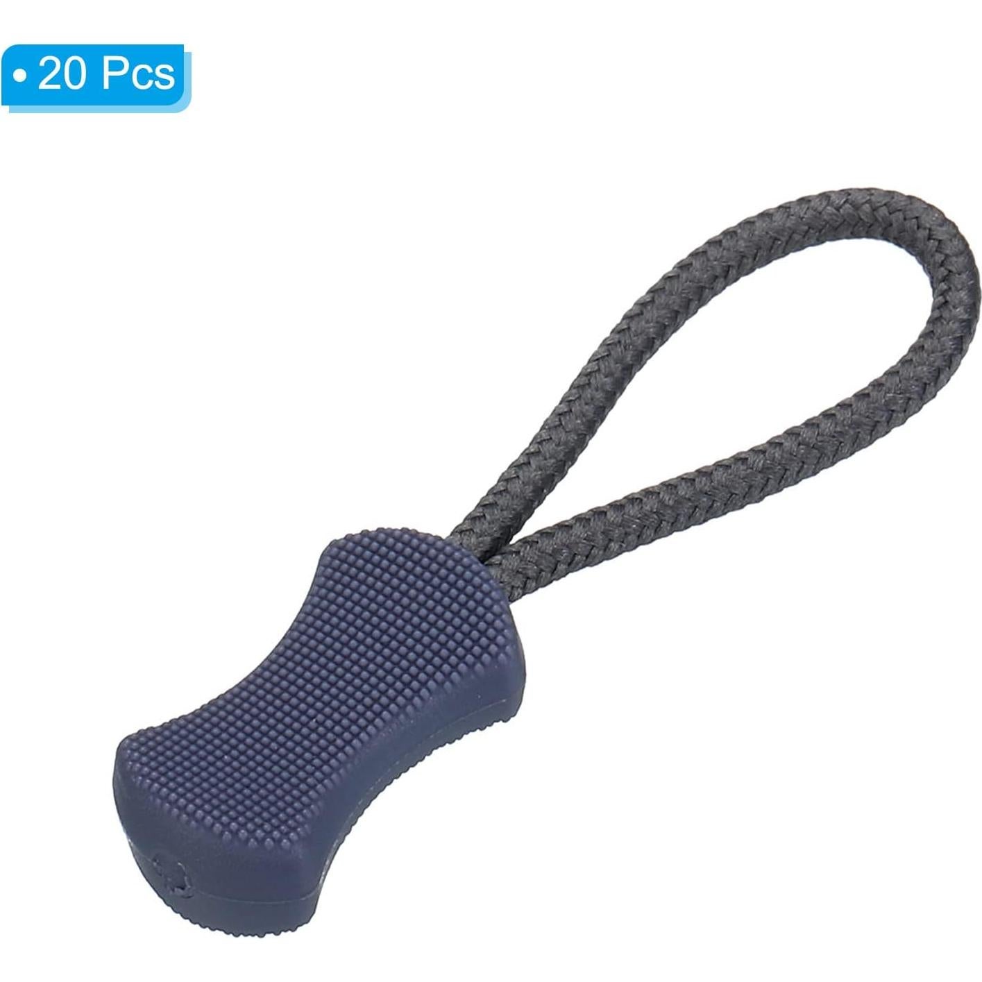 Tiradores de Cremallera PATIKIL 20 Piezas Antideslizantes Gris