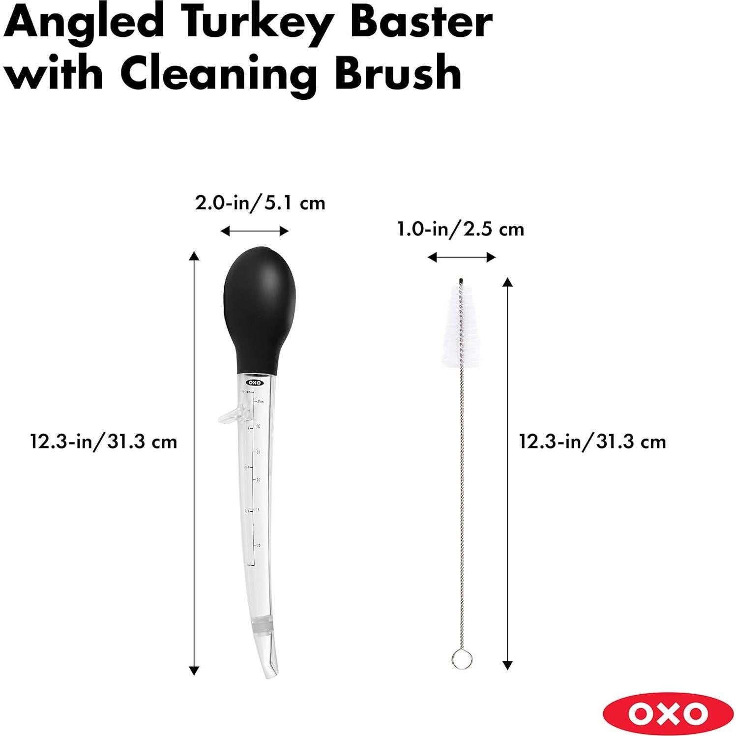 Bastón de Pavo Angulado OXO Good Grips con Cepillo