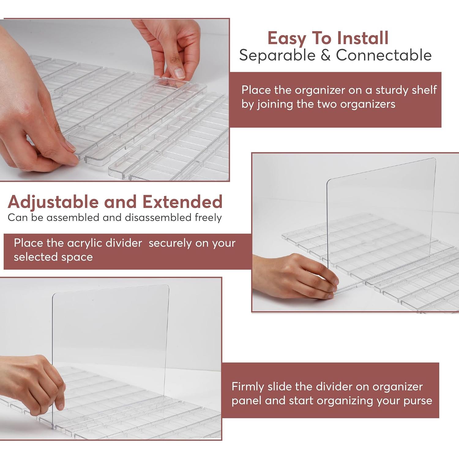 Organizador de Bolsos Brinstow - Paquete de 2 Ajustable