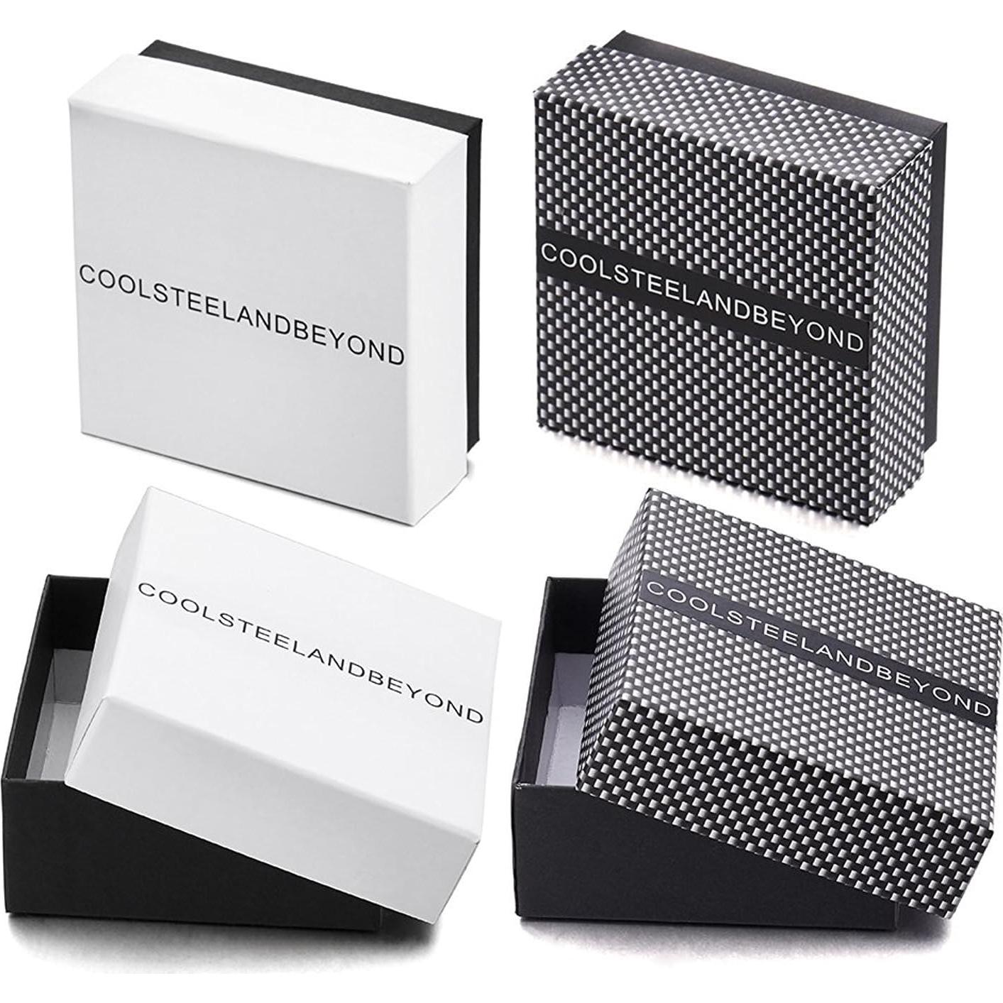 Pulsera de tobillo de acero inoxidable COOLSTEELANDBEYOND plata