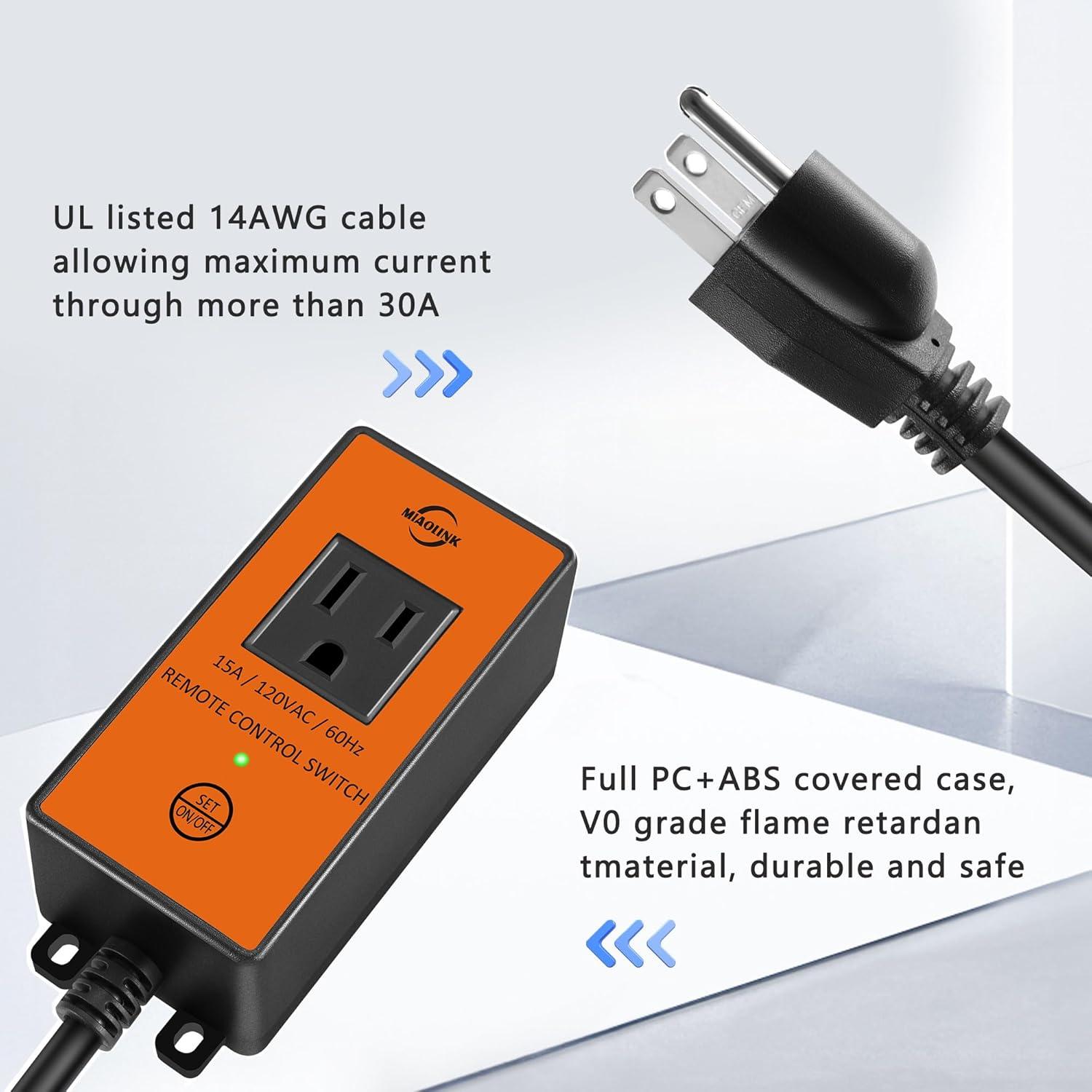 Interruptor Remoto para Aspiradora MIAOLINK 120V Automático