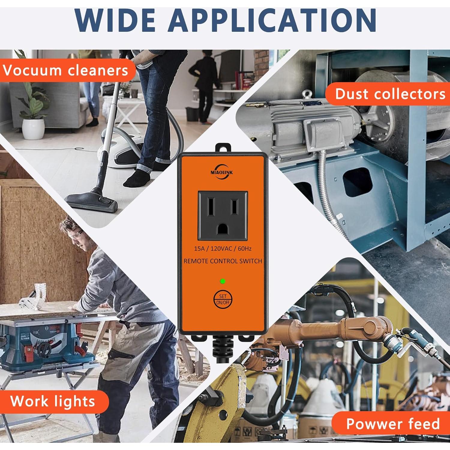 Interruptor Remoto para Aspiradora MIAOLINK 120V Automático