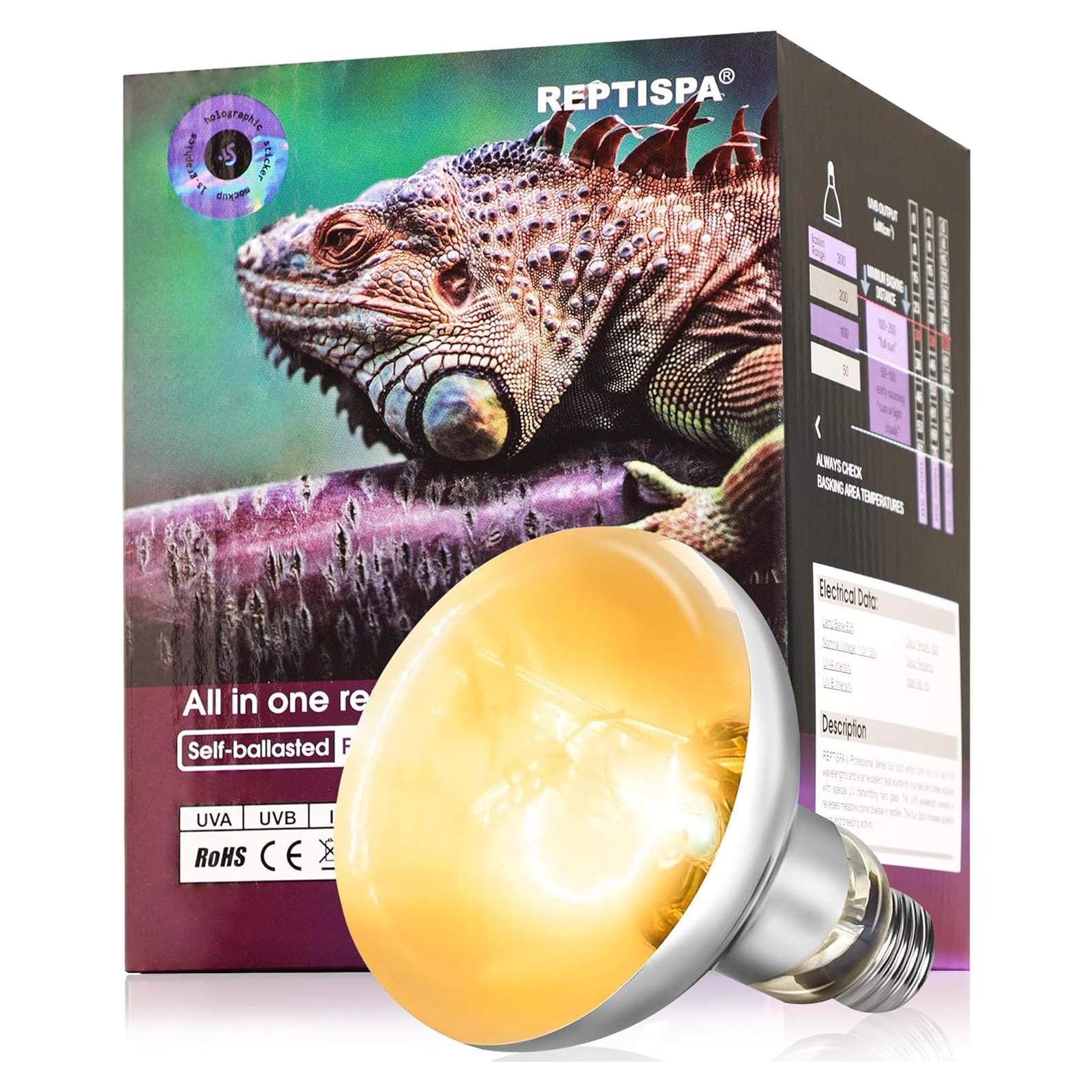Bombilla de Calor 80W REPTISPA UVA UVB para Reptiles