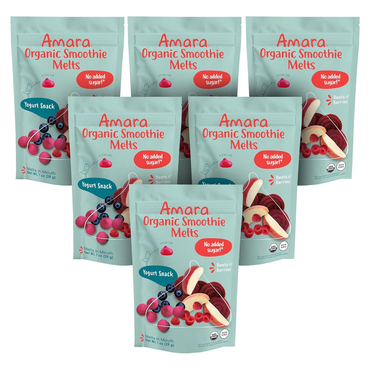 Amara Smoothie Melts - Snacks Saludables para Bebés 170g