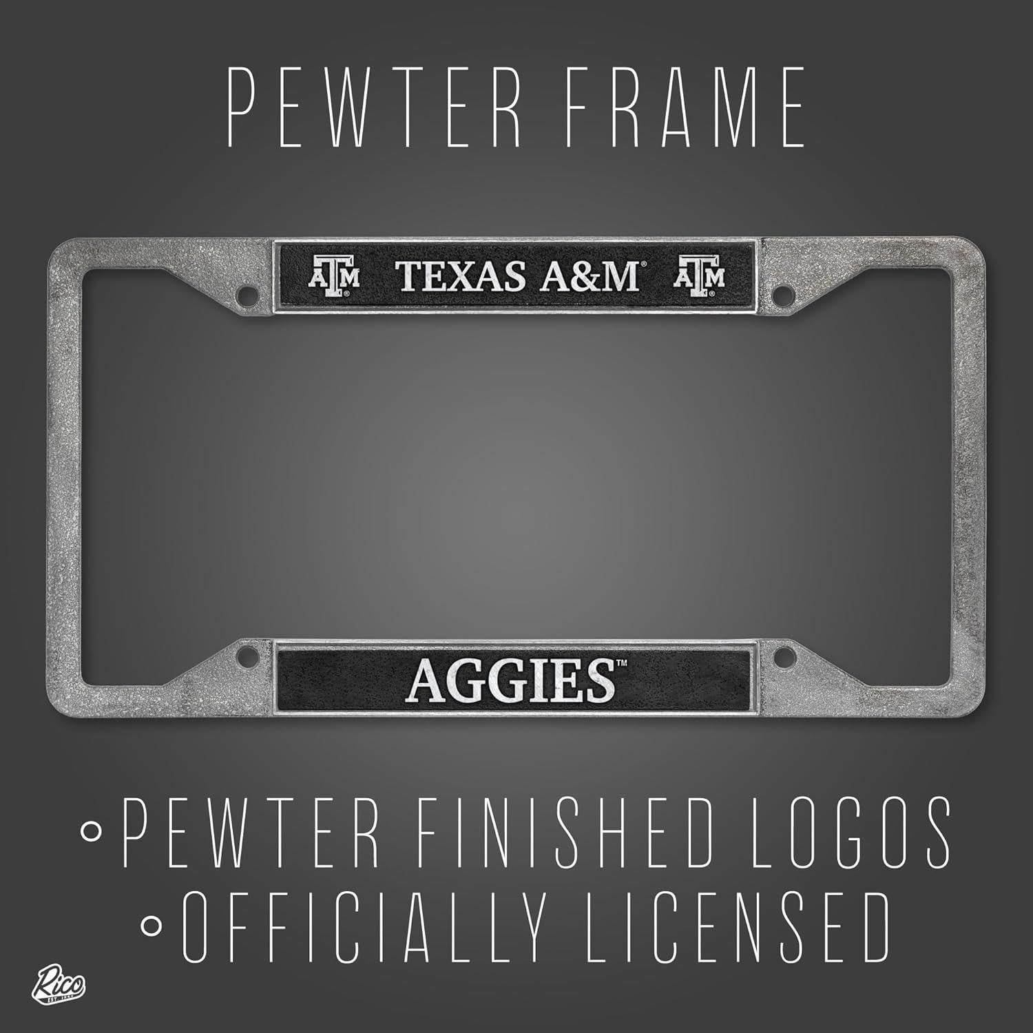 Marco de Placa de Licencia Rico Industries Pewter 30.48x15.24cm