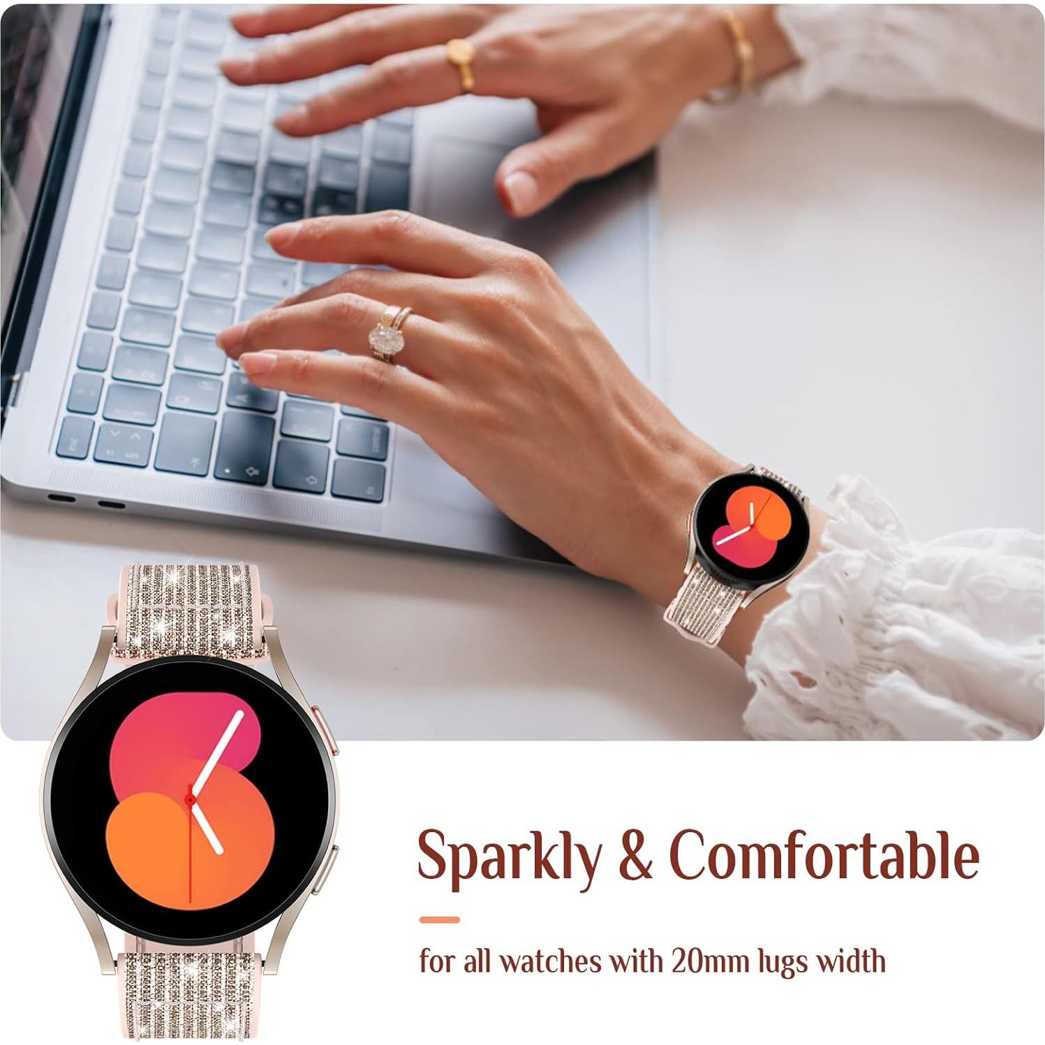 Banda de Silicona Brillante Goton para Samsung Galaxy Watch 20mm