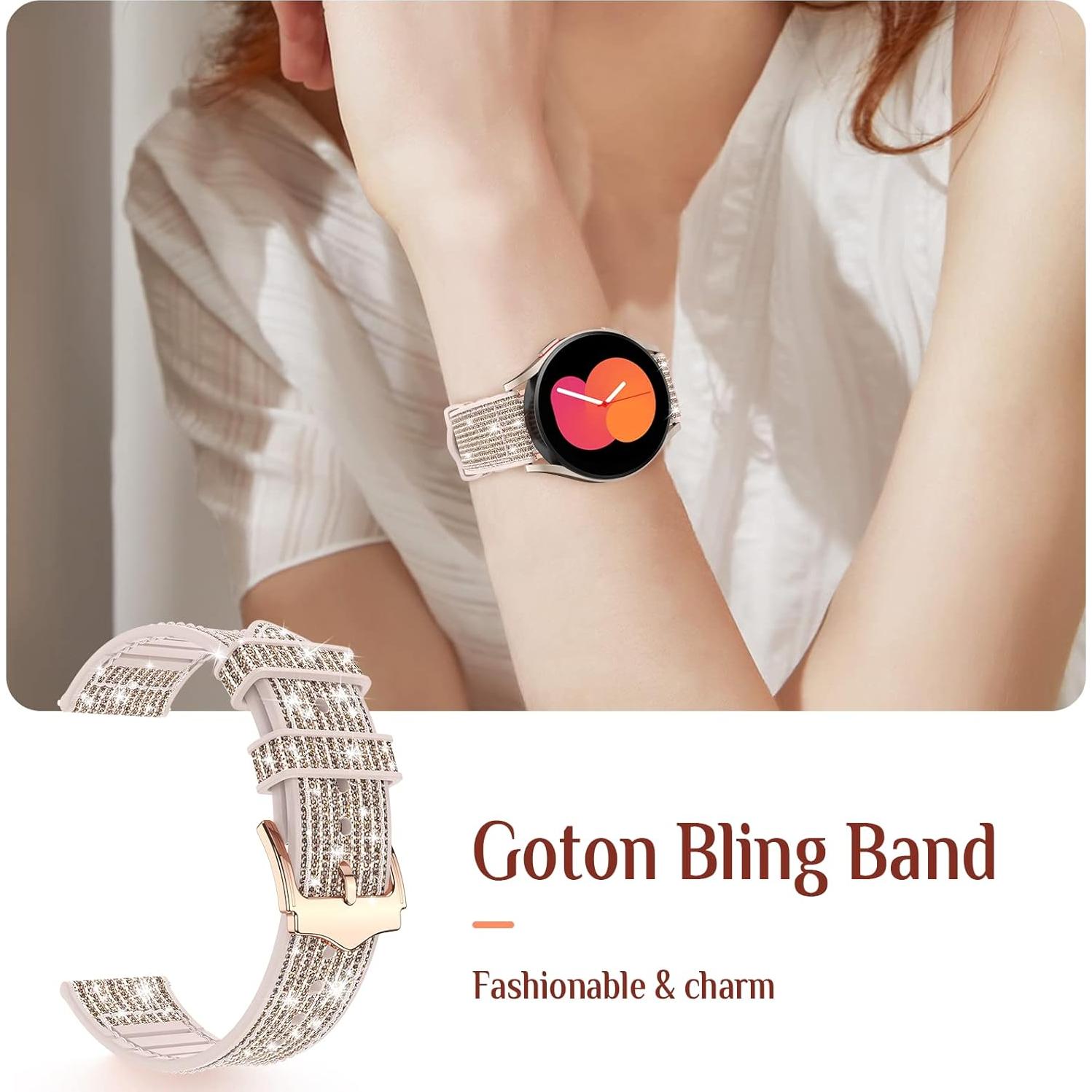 Banda de Silicona Brillante Goton para Samsung Galaxy Watch 20mm