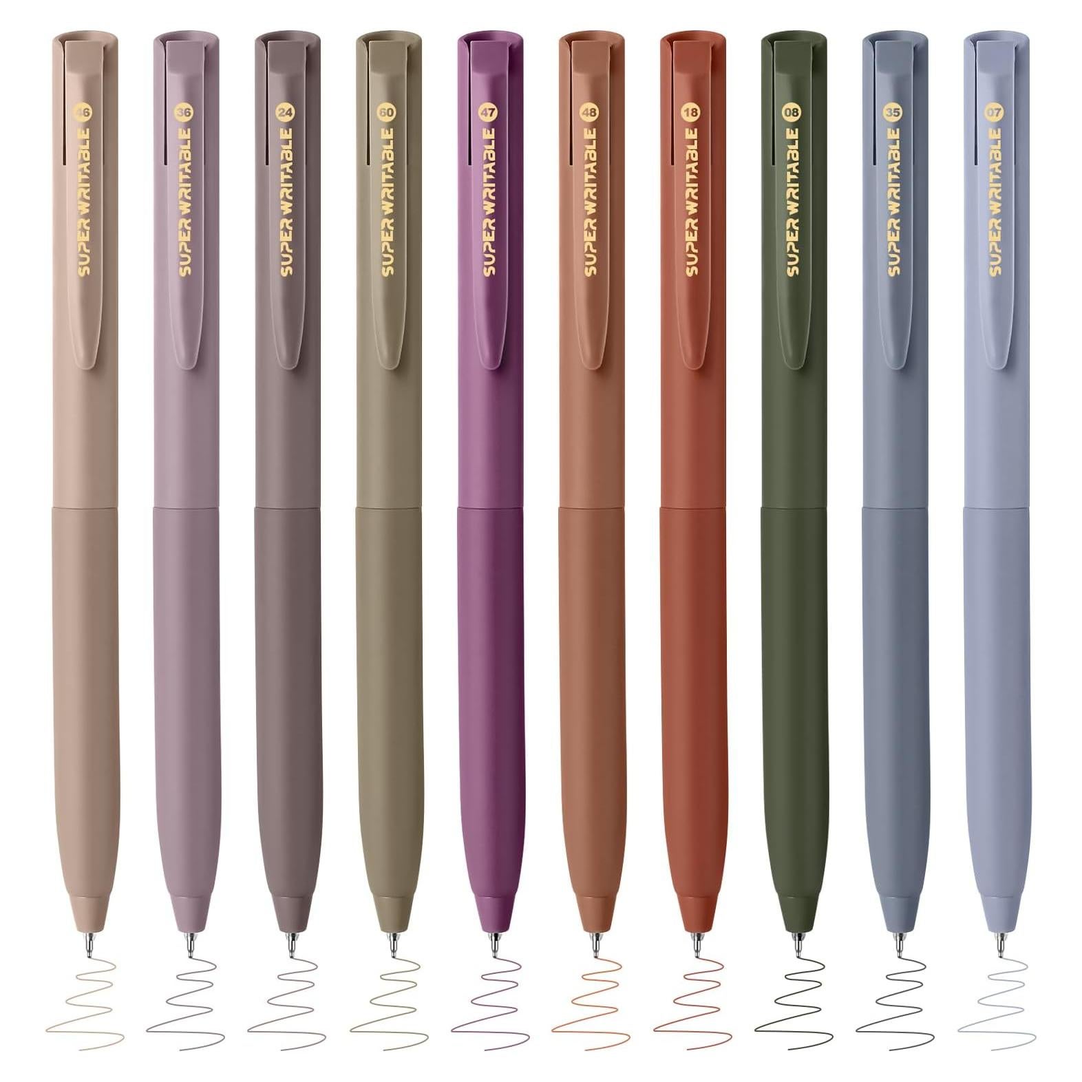 Set de 10 Bolígrafos de Gel Valtiner 0.5mm Multicolor