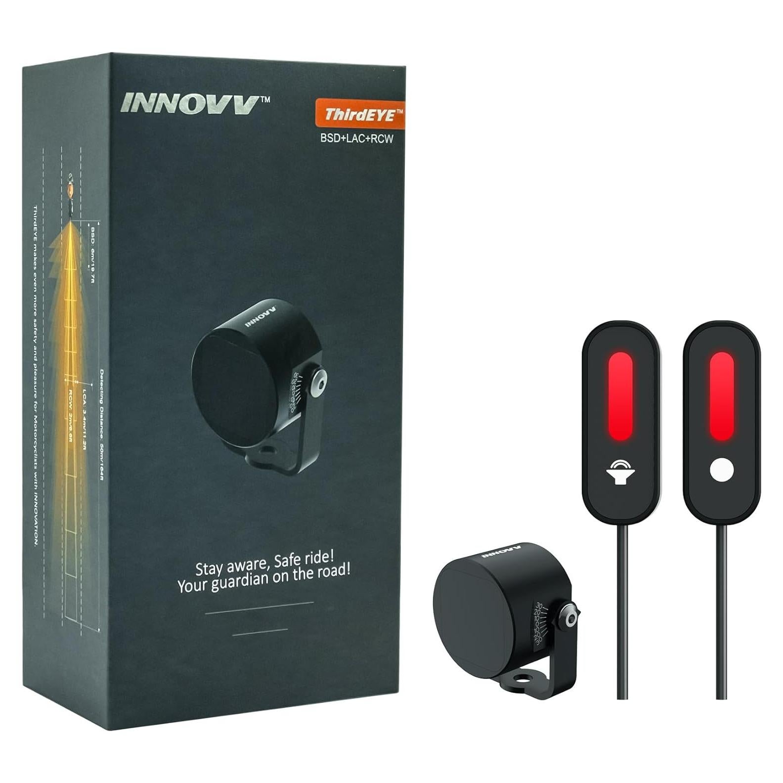 Sistema de Punto Ciego INNOVV ThirdEYE Impermeable para Motocicleta