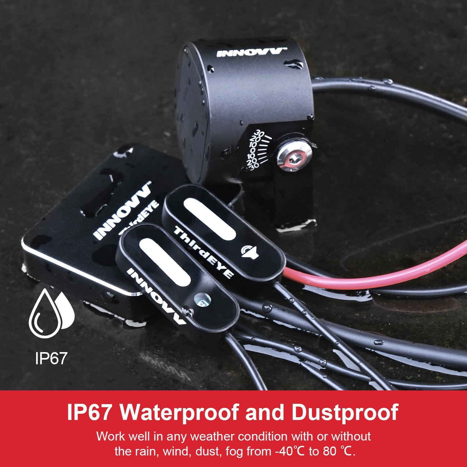 Sistema de Punto Ciego INNOVV ThirdEYE Impermeable para Motocicleta