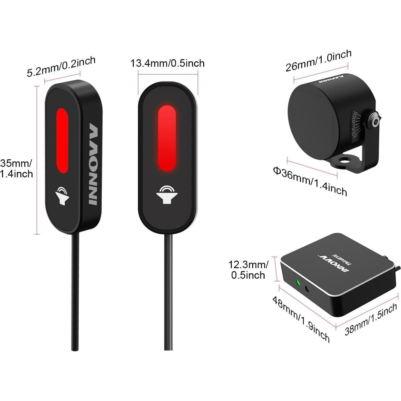 Sistema de Punto Ciego INNOVV ThirdEYE Impermeable para Motocicleta