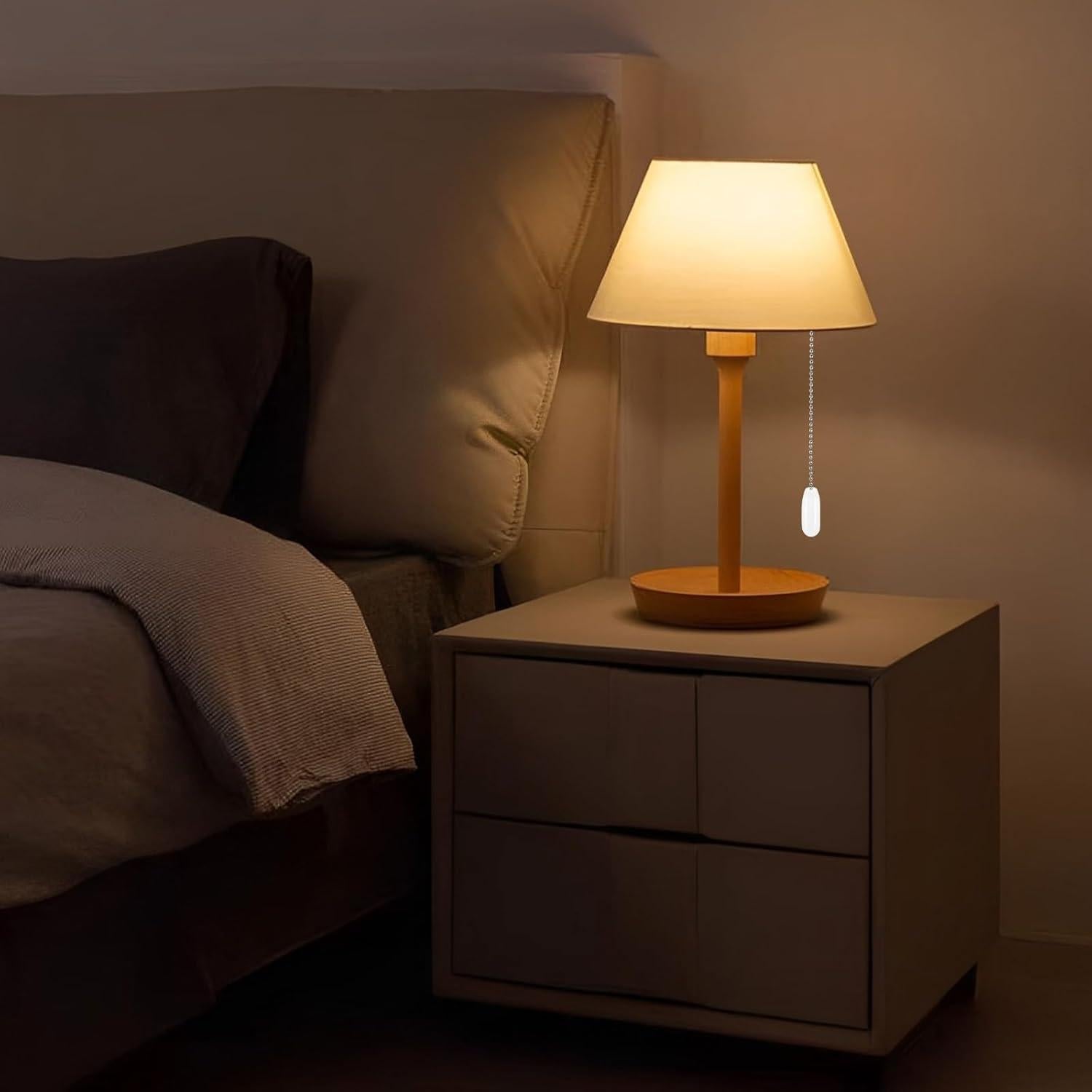 Cadenas de Tirar de Ventilador de Techo Aecsze 30 cm Madera Blanco