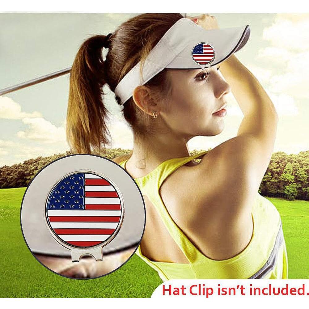 Marcadores de Pelotas de Golf Amy Sport 6 Pcs Bandera EE.UU.