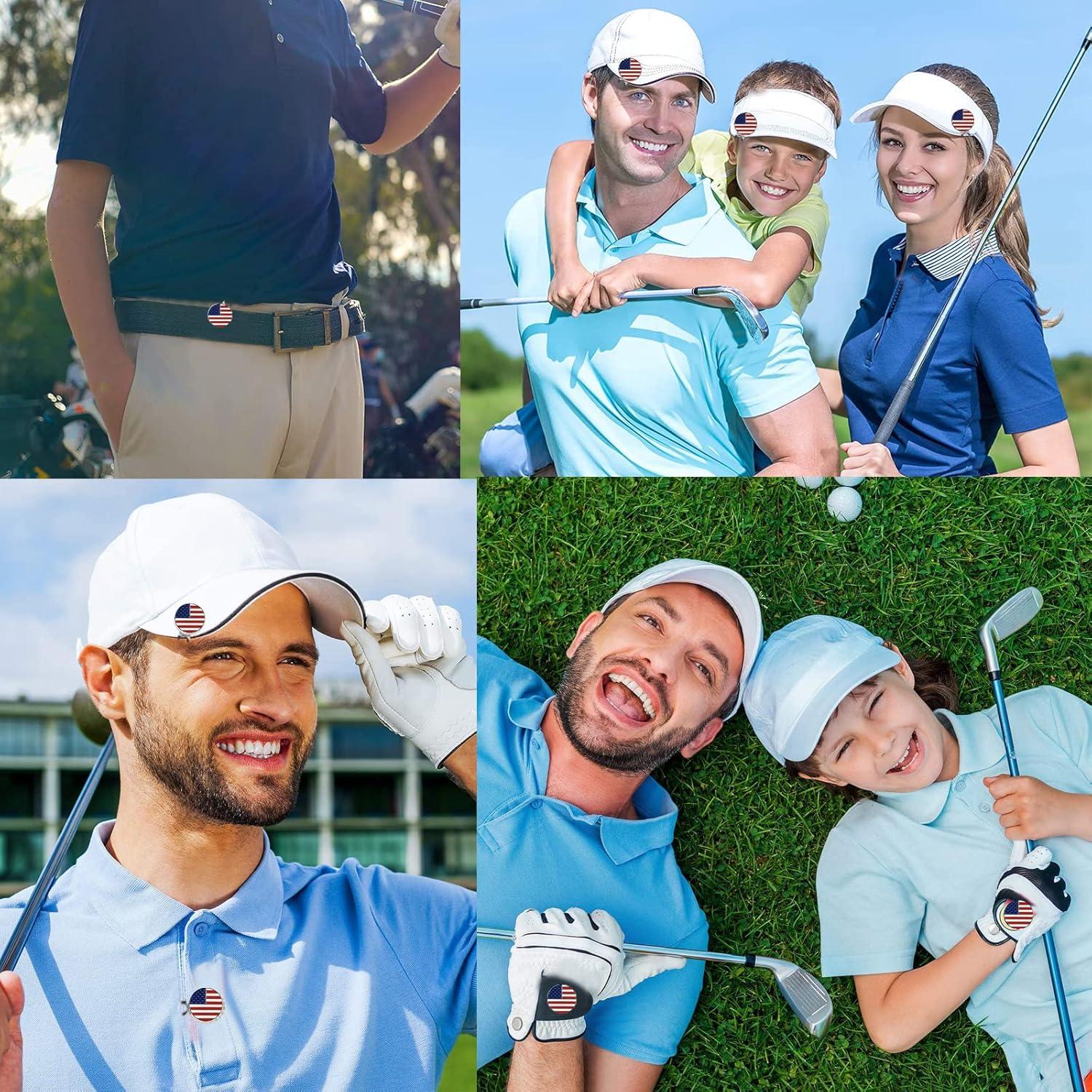 Marcadores de Pelotas de Golf Amy Sport 6 Pcs Bandera EE.UU.