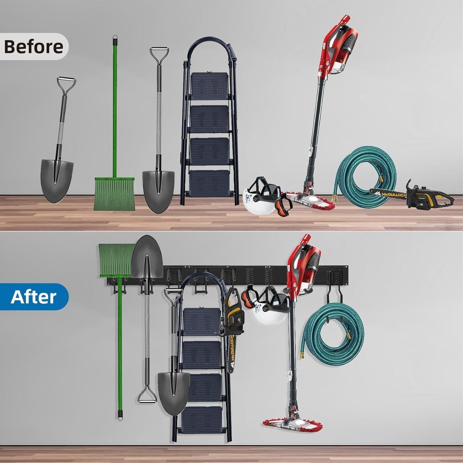 Organizador de Herramientas Sinoer Montado en Pared 243.84 cm