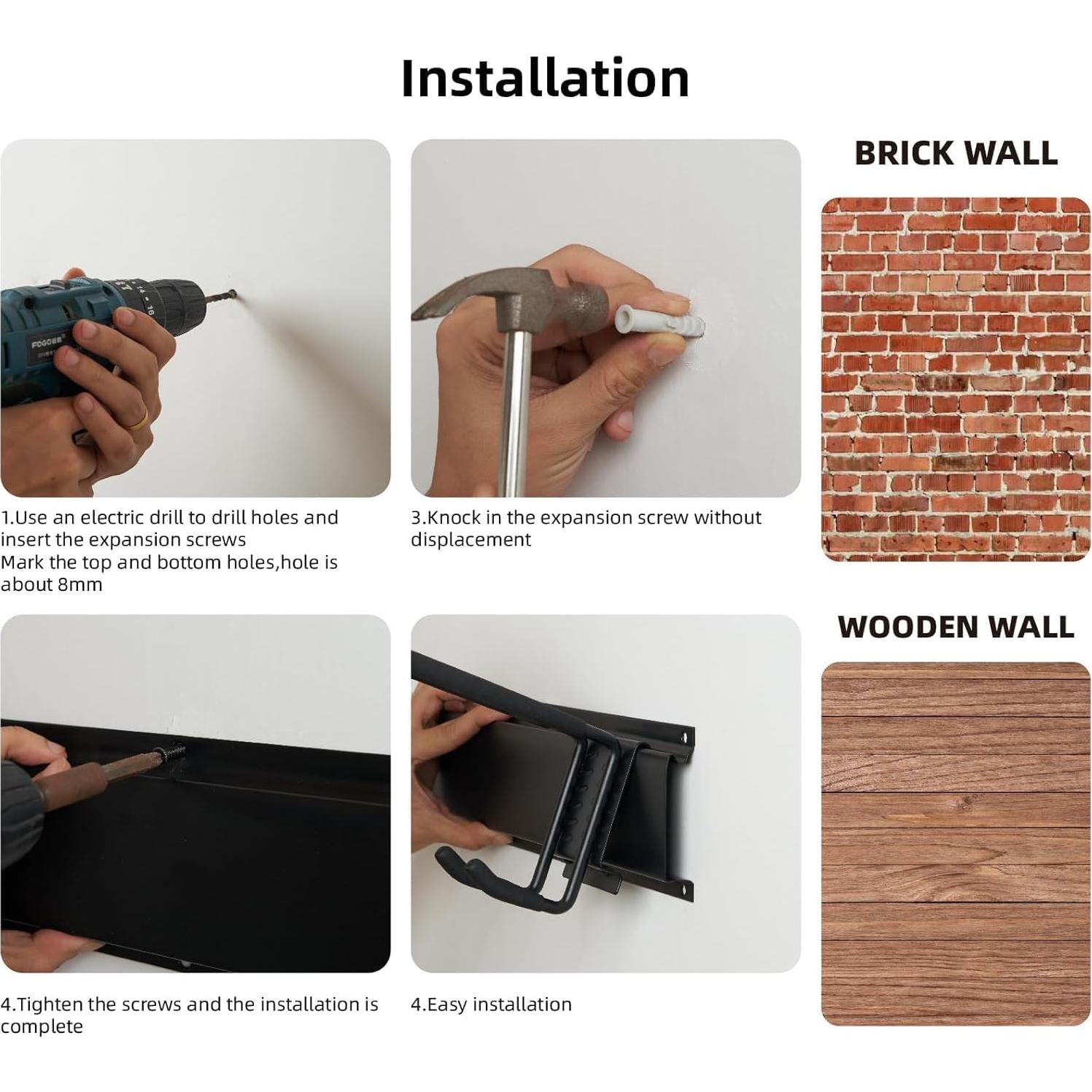 Organizador de Herramientas Sinoer Montado en Pared 243.84 cm