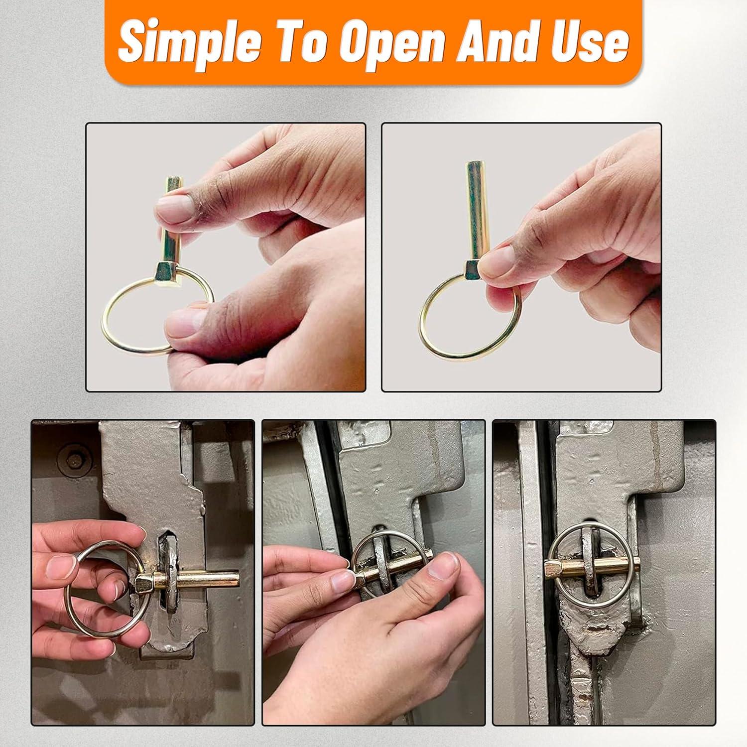 Kit de 30 Pasadores de Seguridad HASAOMOI para Remolques y Tractores