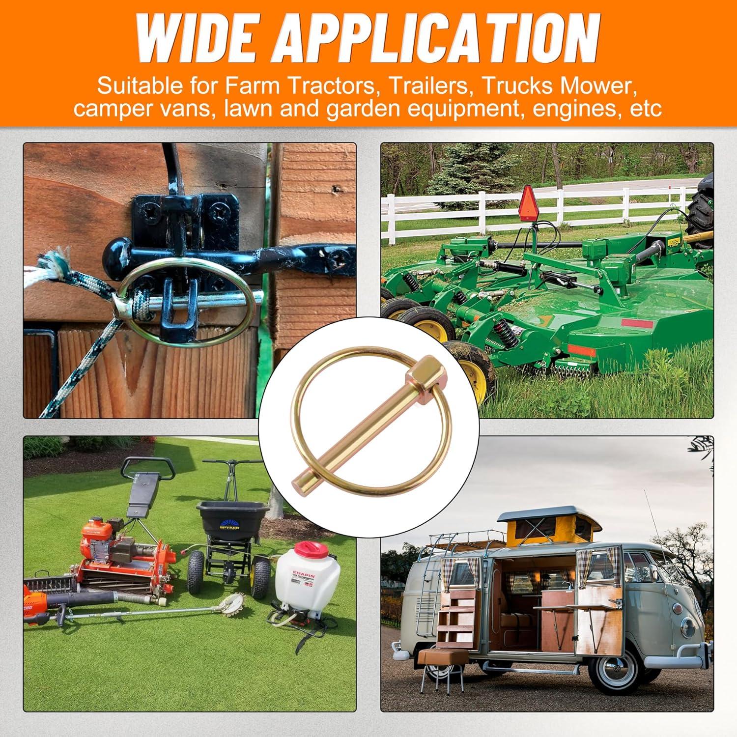 Kit de 30 Pasadores de Seguridad HASAOMOI para Remolques y Tractores