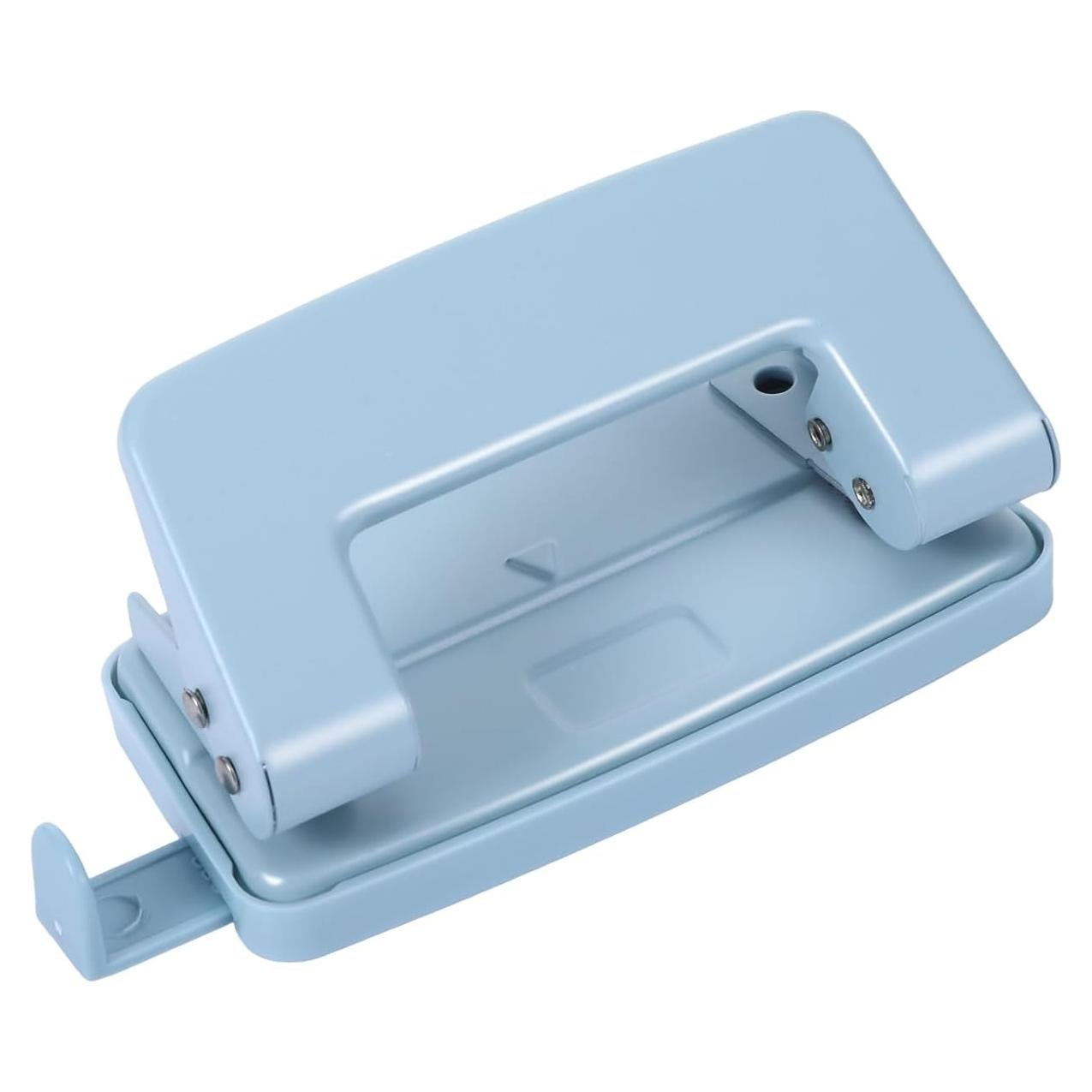 Perforadora de 2 Agujeros Jeqqinuz Azul para Carpeta - Doble Perforación 10 Hojas