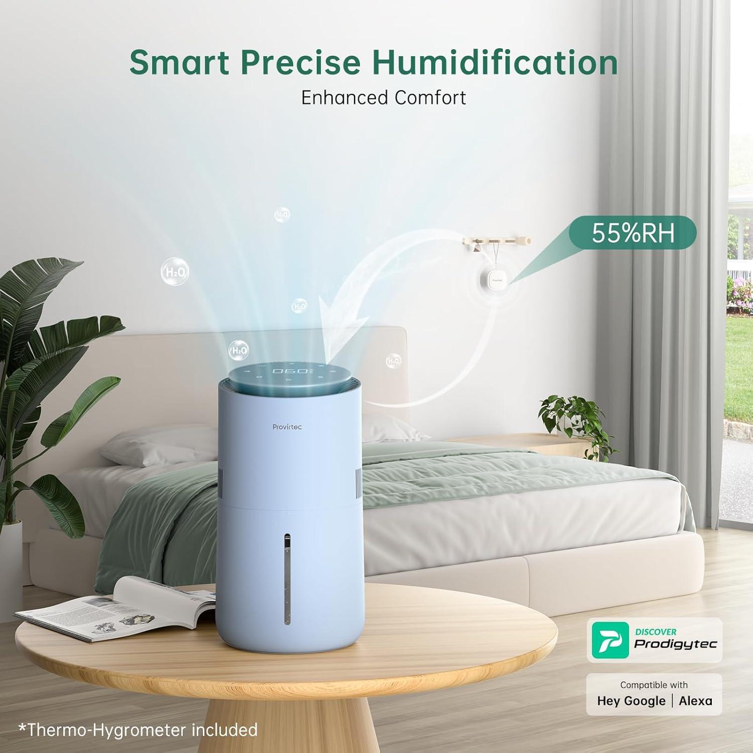 Humidificador Inteligente Provirtec HC-03 3L Control WiFi Azul