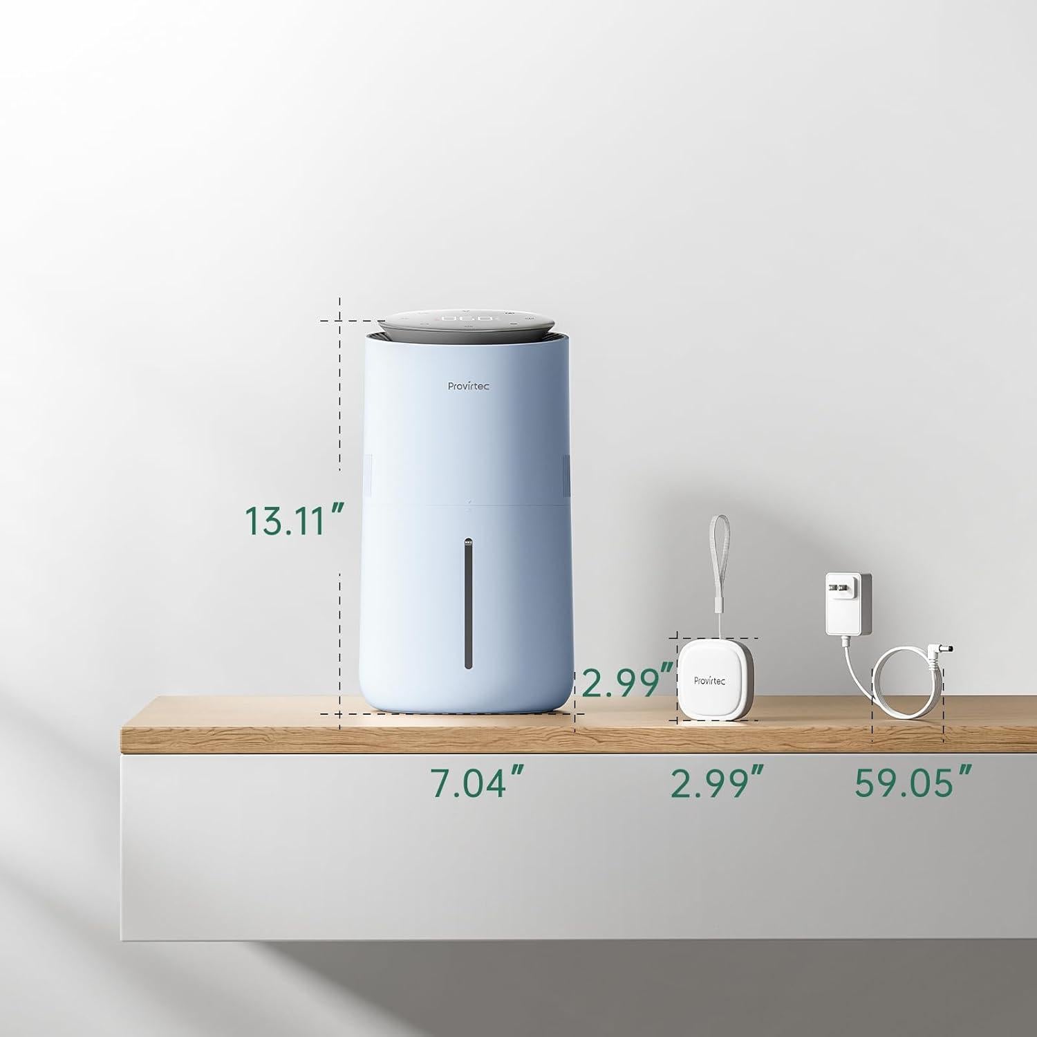 Humidificador Inteligente Provirtec HC-03 3L Control WiFi Azul