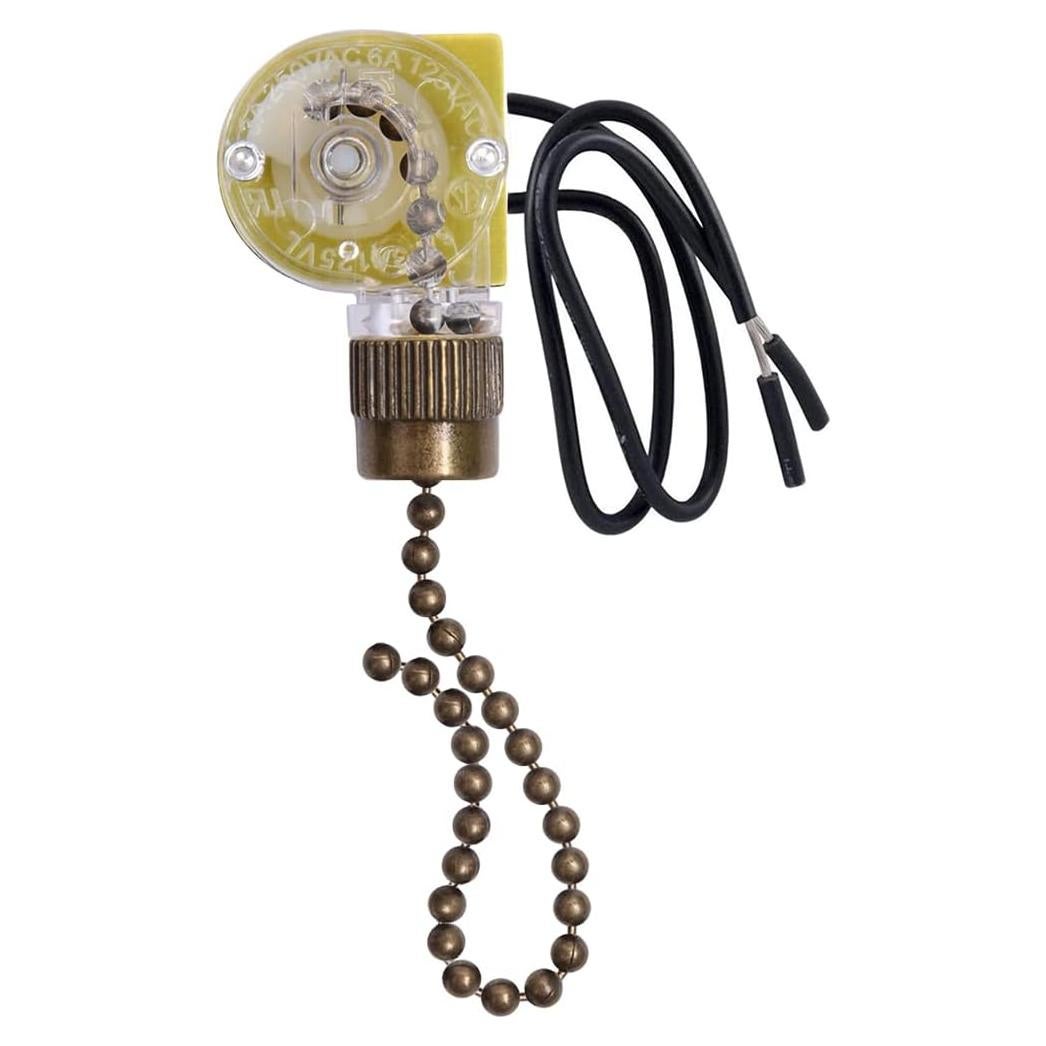 Interruptor de Ventilador de Techo Zing Ear ZE-109 Bronce