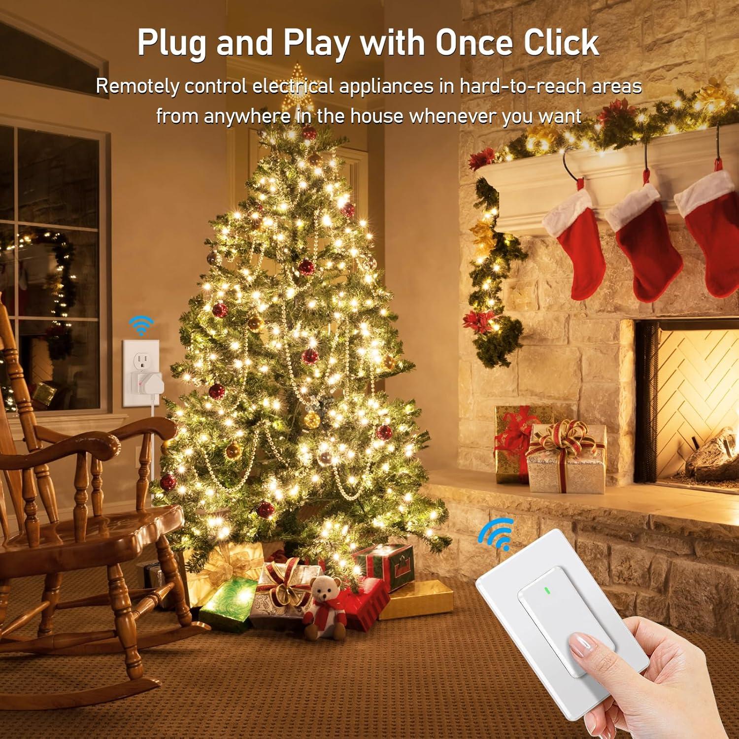 Enchufe de Control Remoto Thinkbee 15A 1500W 600ft RF