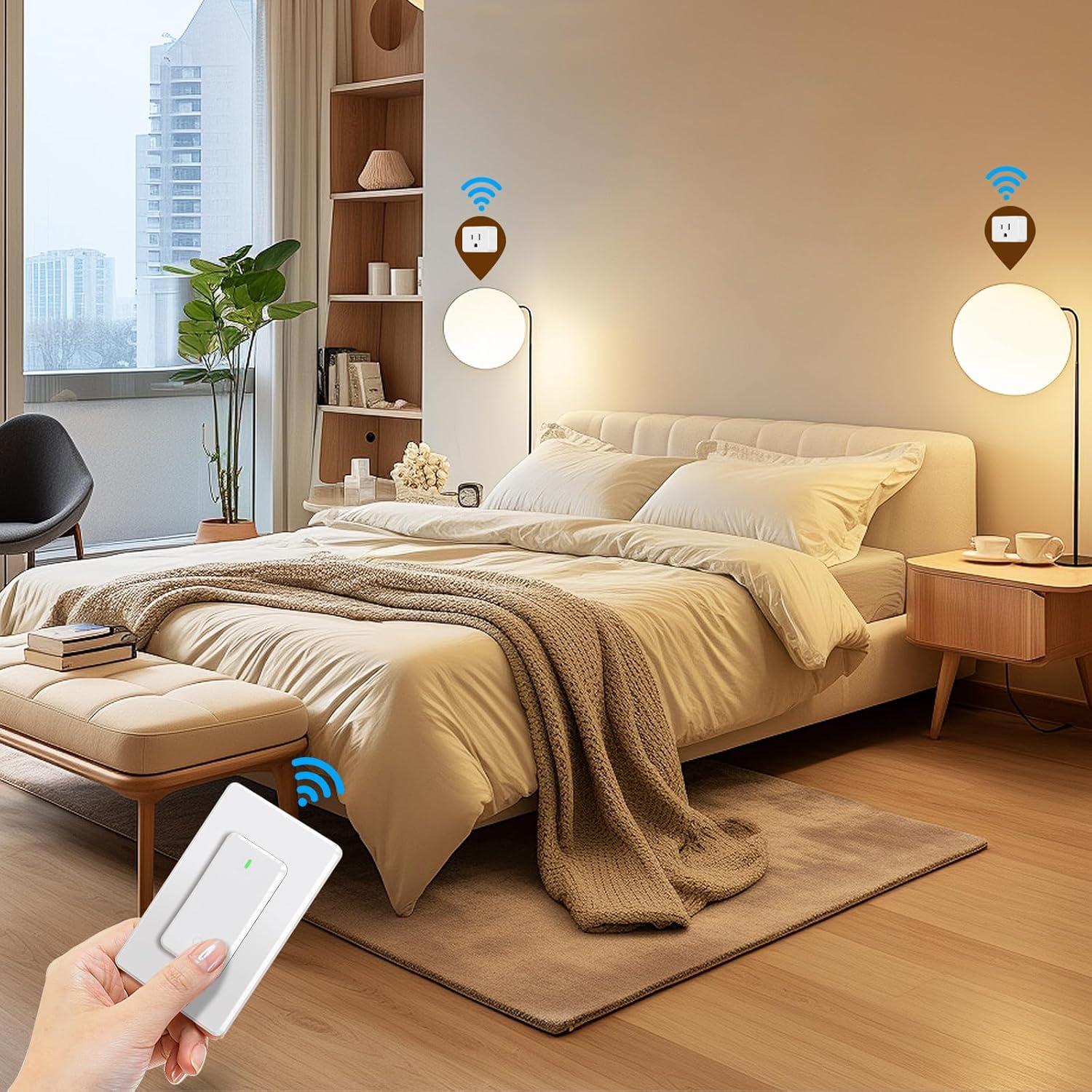 Enchufe de Control Remoto Thinkbee 15A 1500W 600ft RF