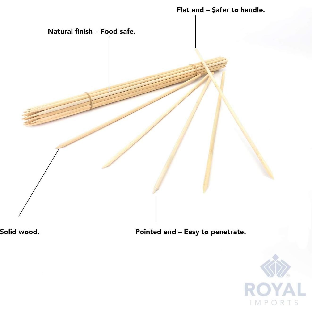 Estacas de Madera de Bambú Royal Imports 30.48 cm - 25 Pcs