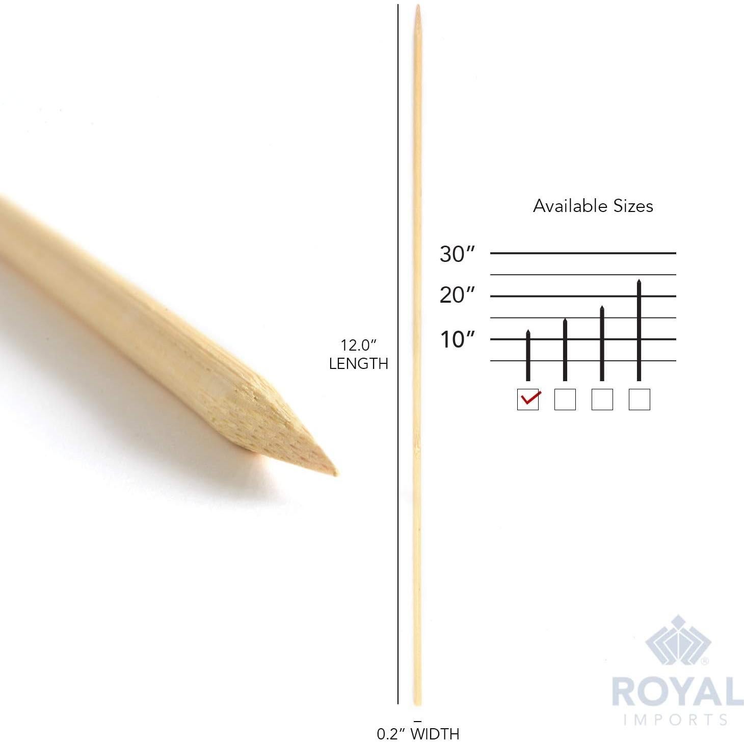 Estacas de Madera de Bambú Royal Imports 30.48 cm - 25 Pcs